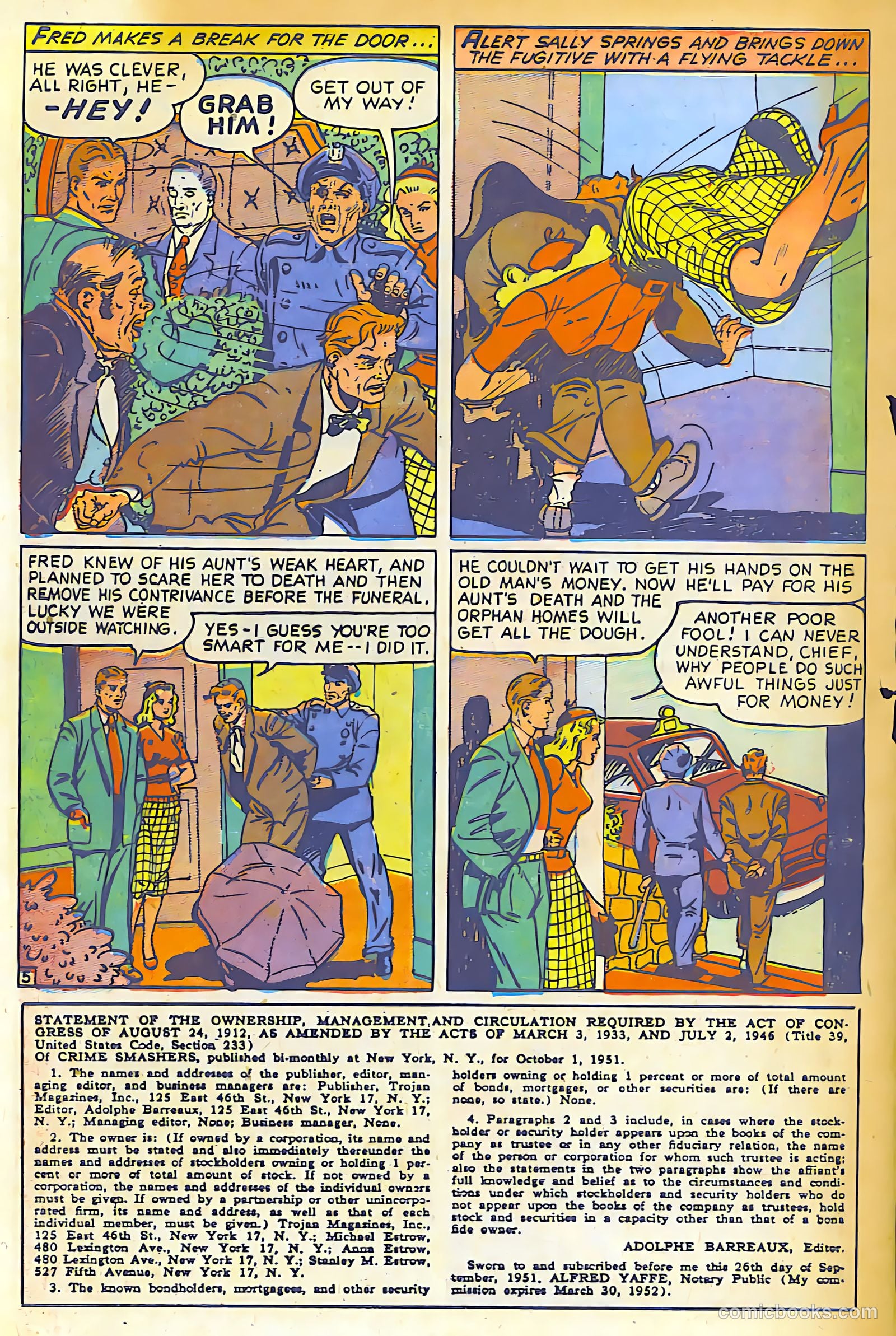 Crime Smashers #10 (1942) — page 29 of 29