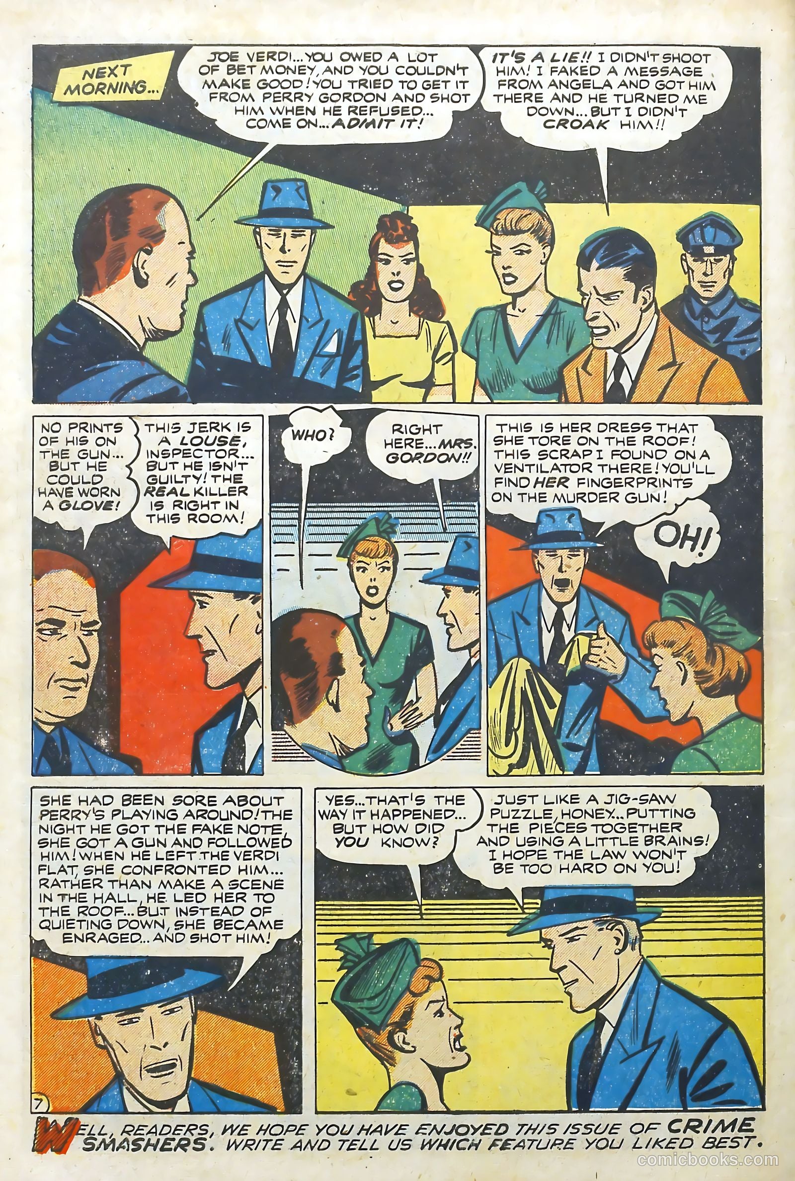 Crime Smashers #3 (1951) — page 35 of 37