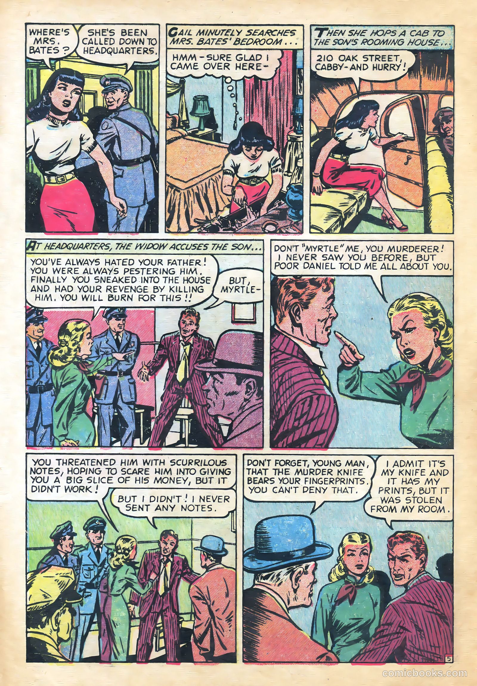 Crime Smashers #4 (1951) — page 32 of 36