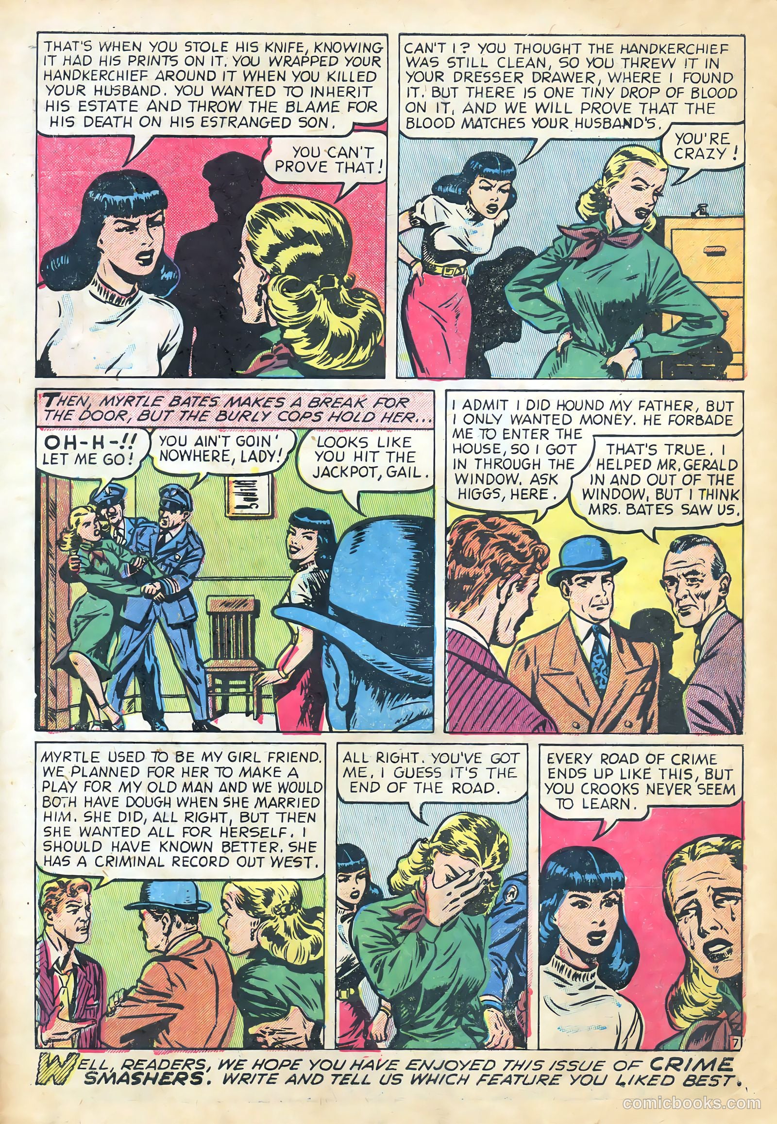 Crime Smashers #4 (1951) — page 34 of 36
