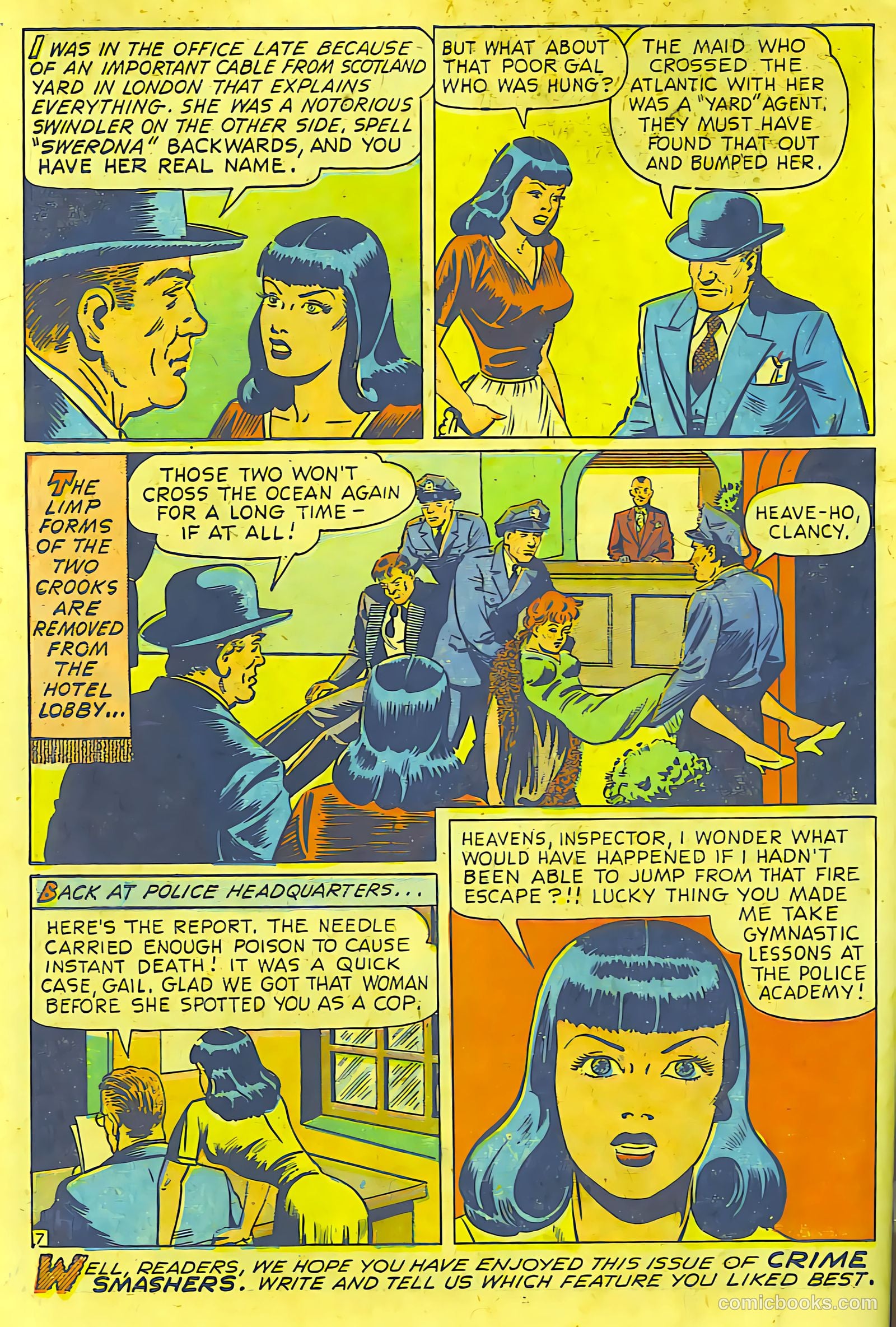 Crime Smashers #5 (1942) — page 31 of 31