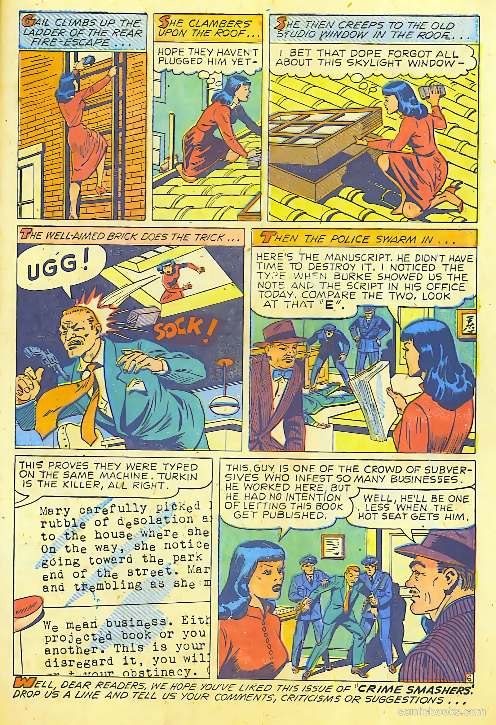 Crime Smashers #6 (1942) — page 30 of 30