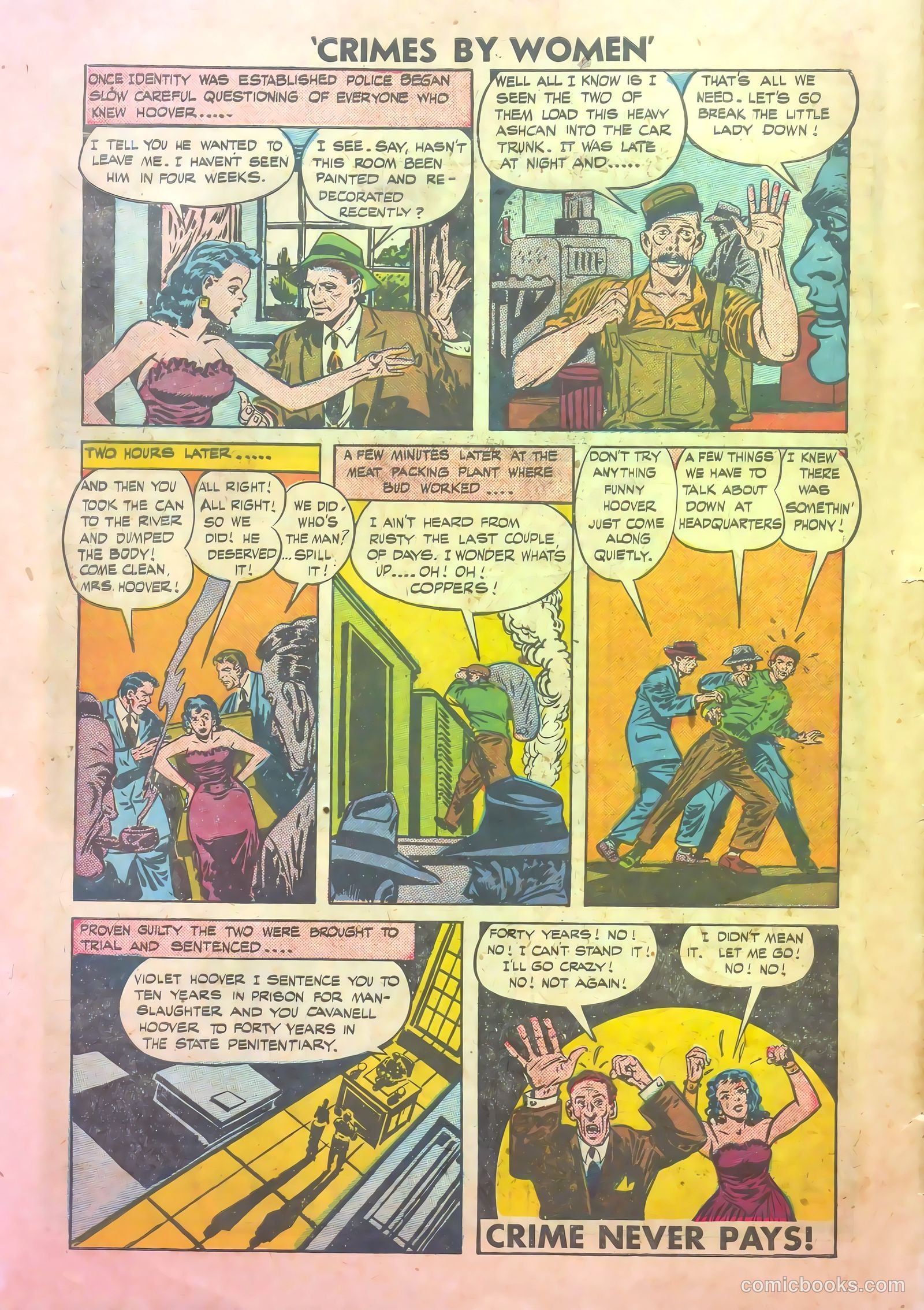 Crimes by Women #1 (1948) — page 24 of 36