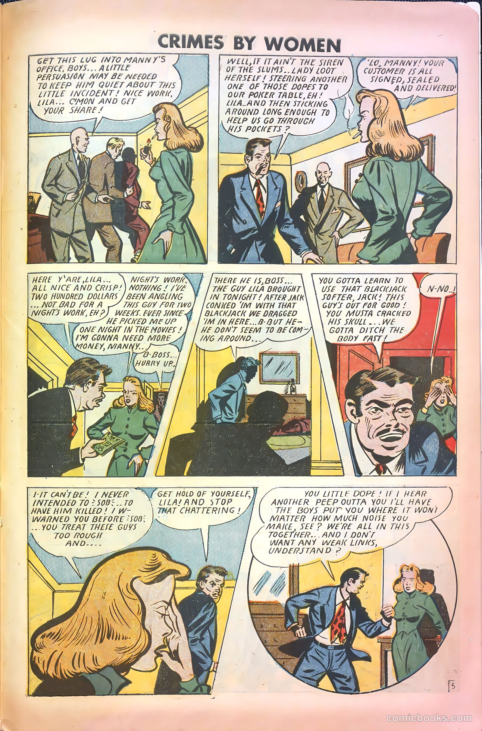 Crimes by Women #10 (1949) — page 28 of 37