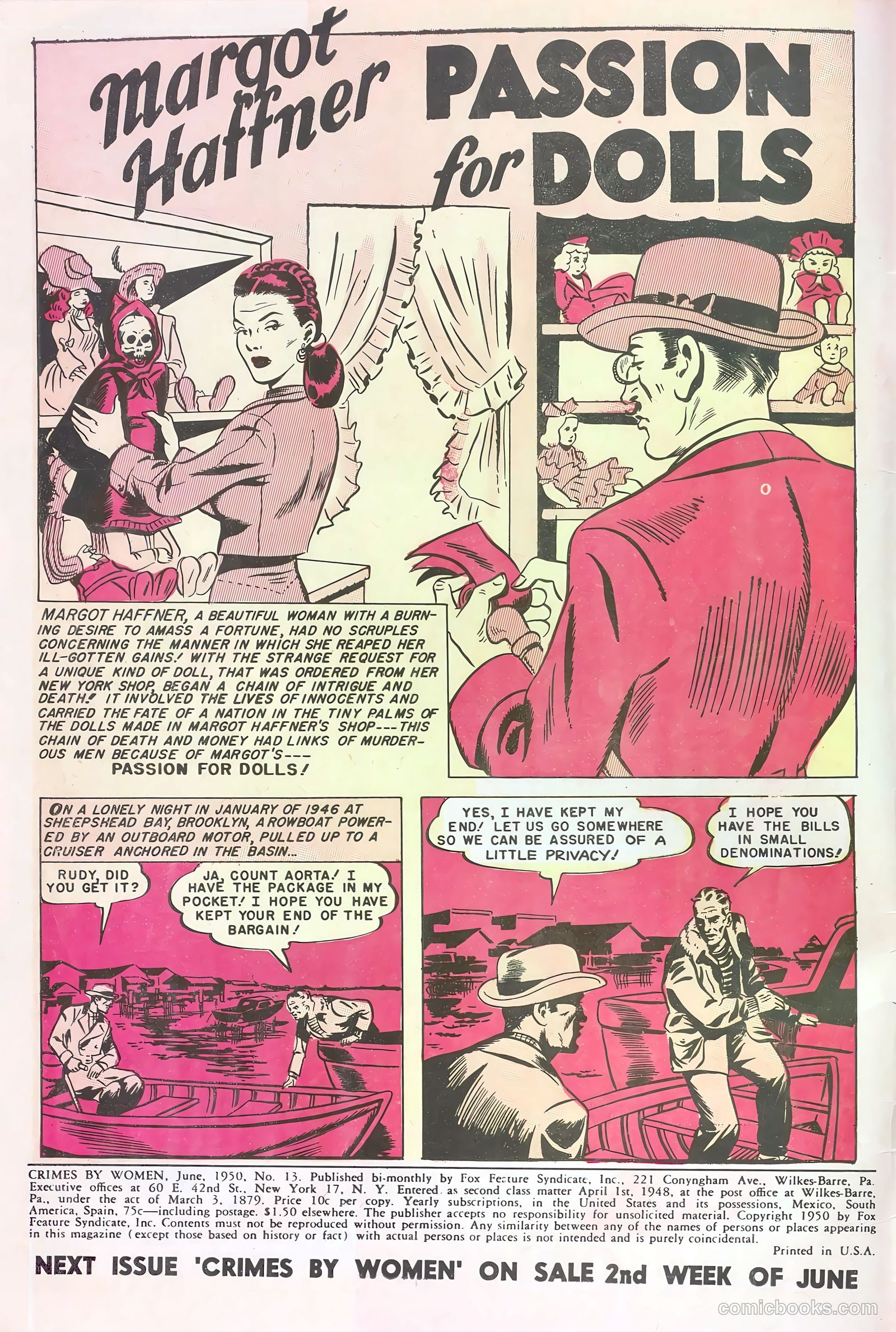 Crimes by Women #13 (1950) — page 2 of 36