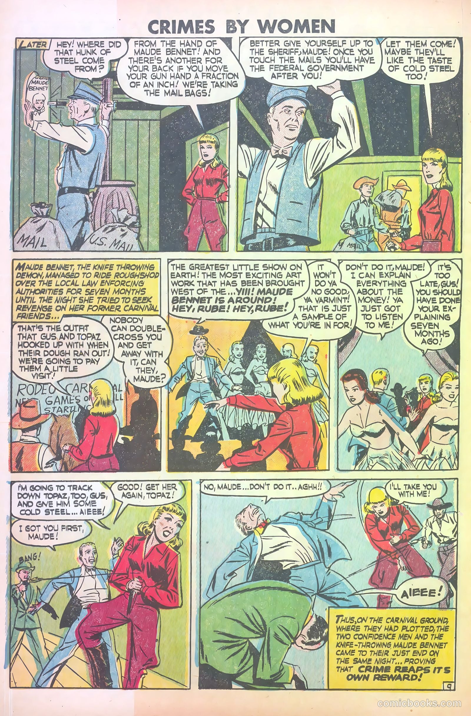 Crimes by Women #13 (1950) — page 20 of 36
