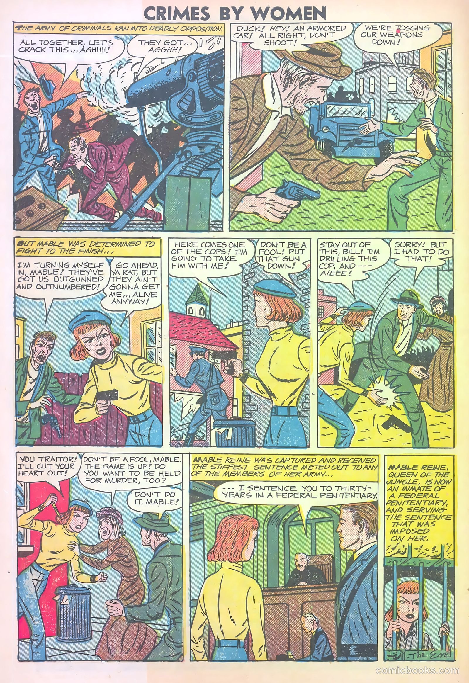Crimes by Women #13 (1950) — page 32 of 36