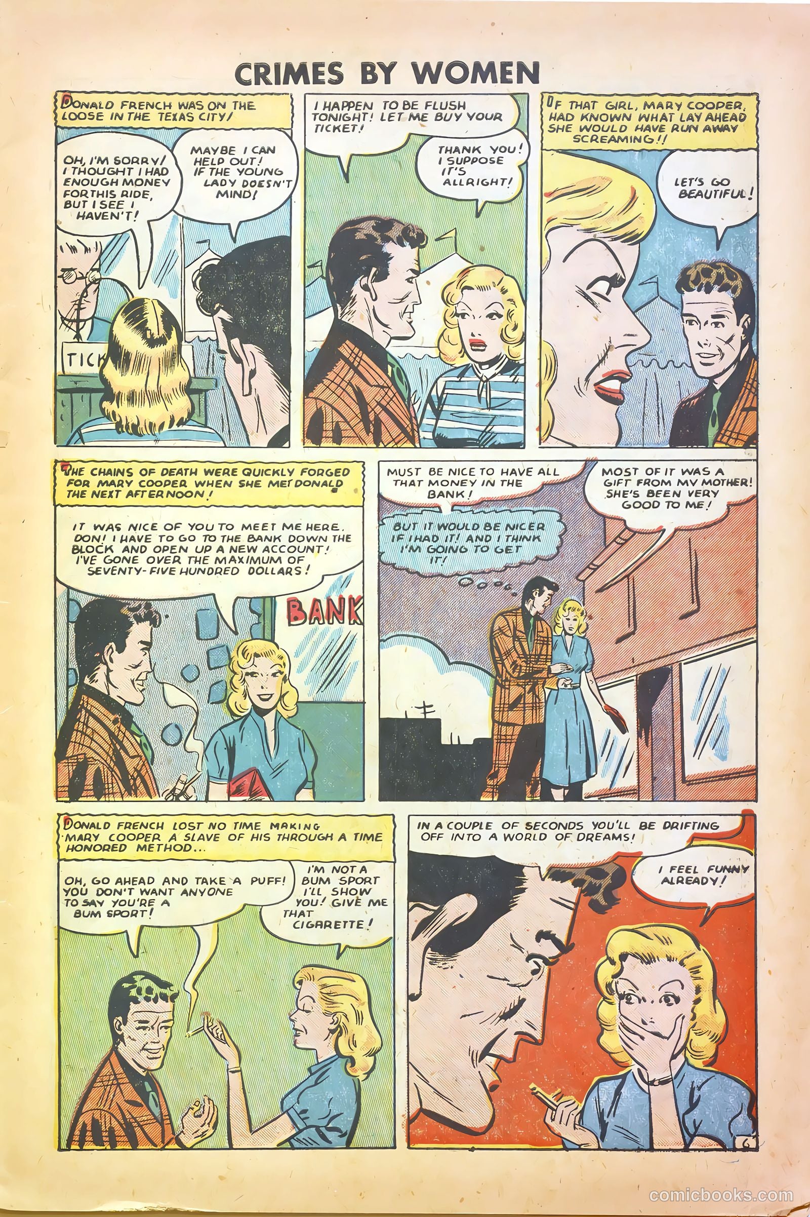 Crimes by Women #14 (1950) — page 7 of 36