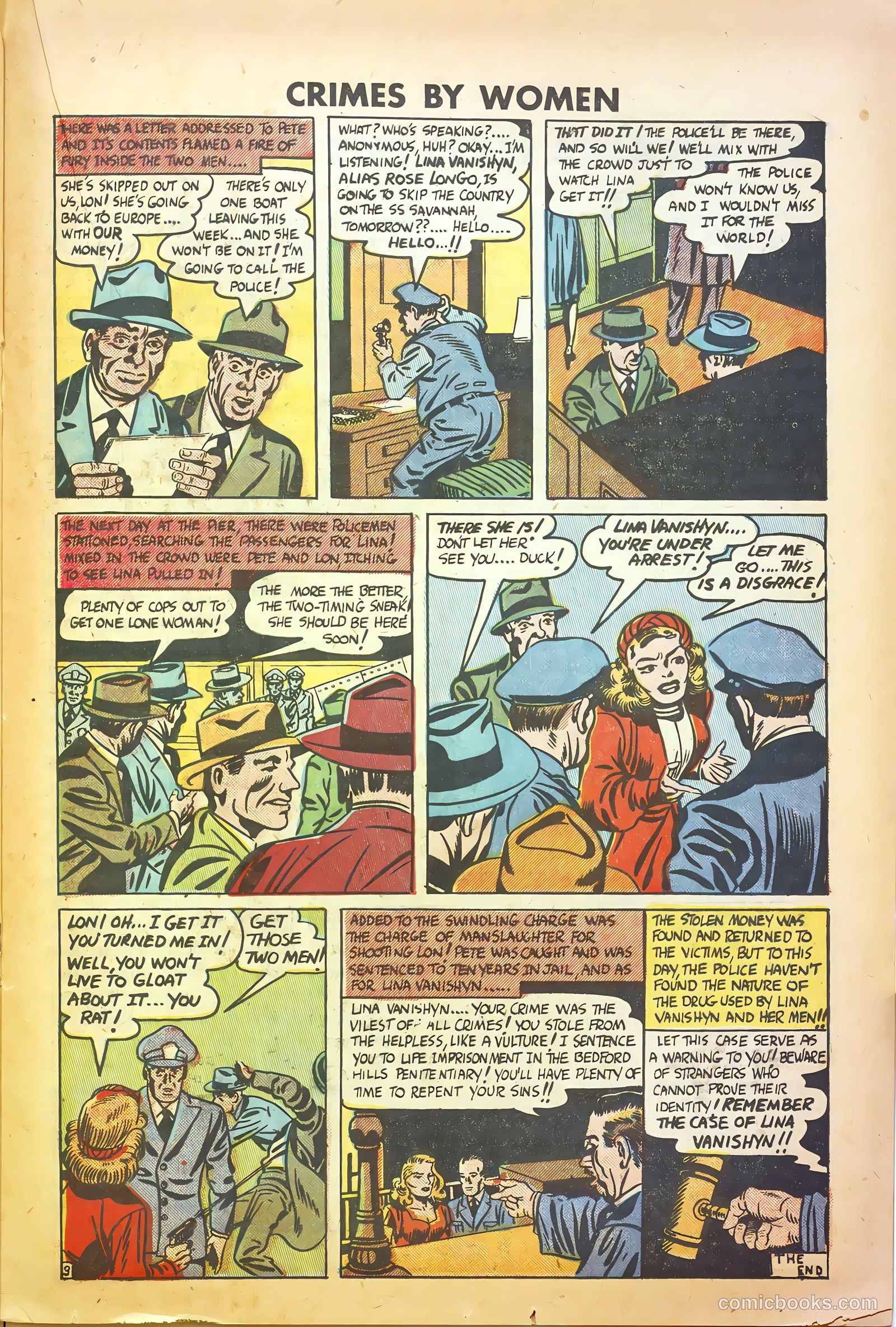 Crimes by Women #14 (1950) — page 21 of 36
