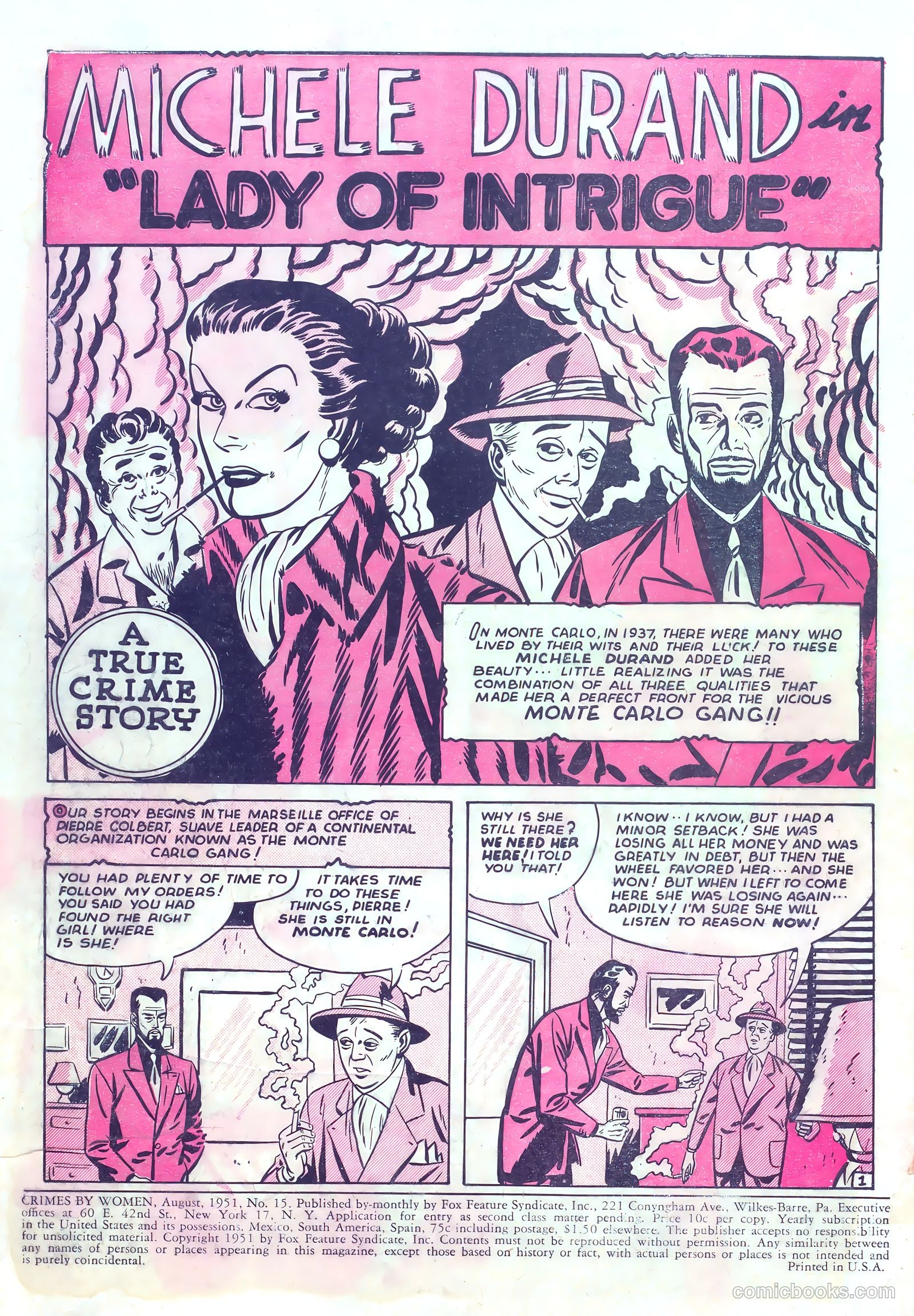 Crimes by Women #15 (1951) — page 2 of 36