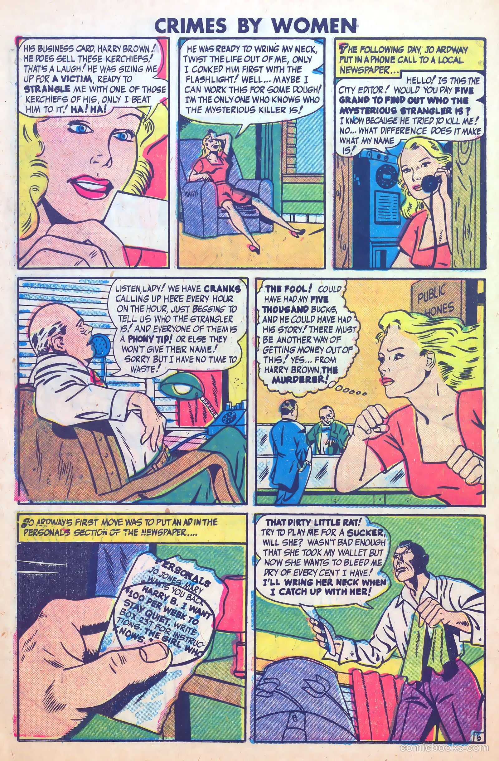 Crimes by Women #15 (1951) — page 18 of 36