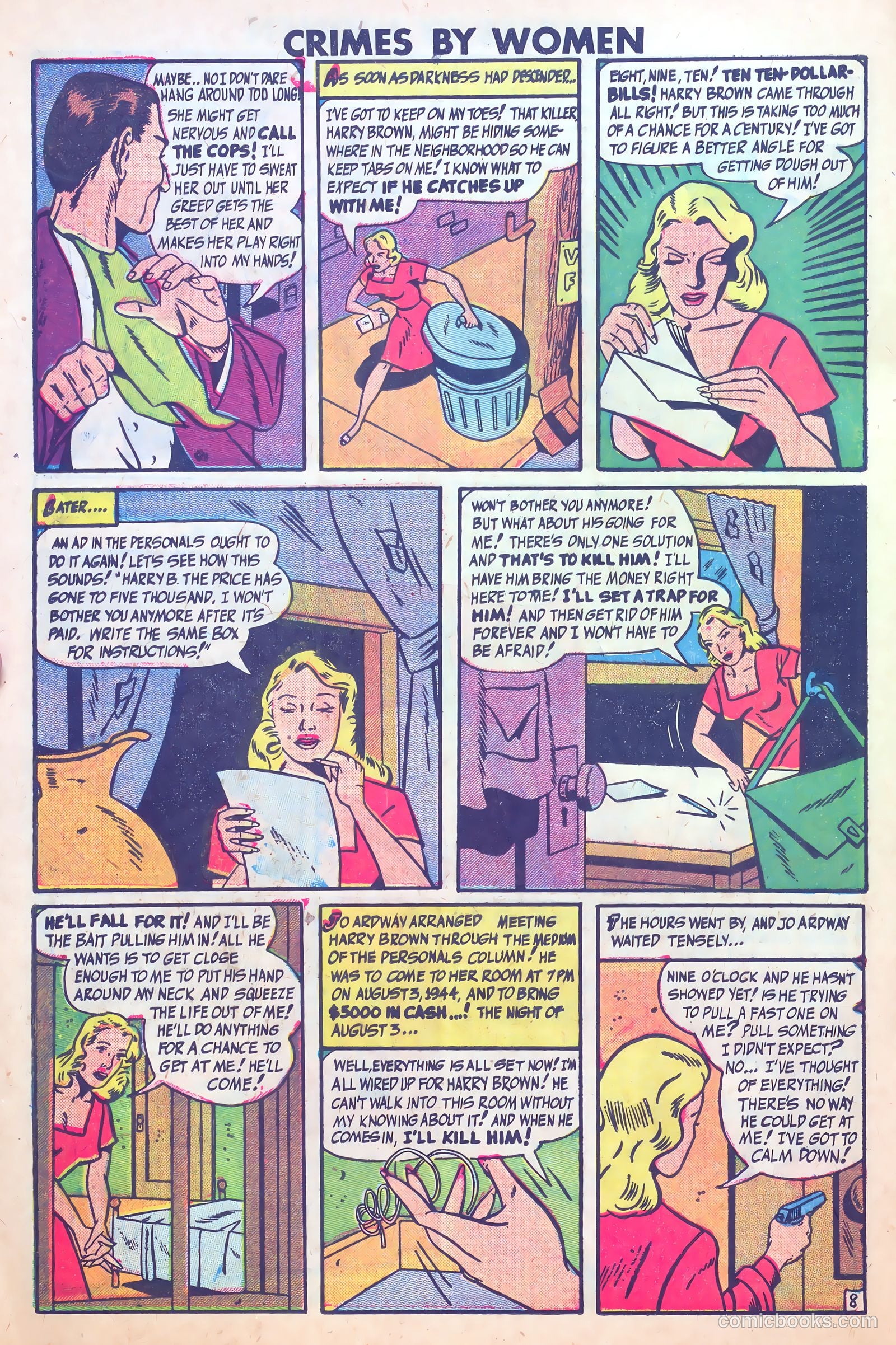 Crimes by Women #15 (1951) — page 20 of 36