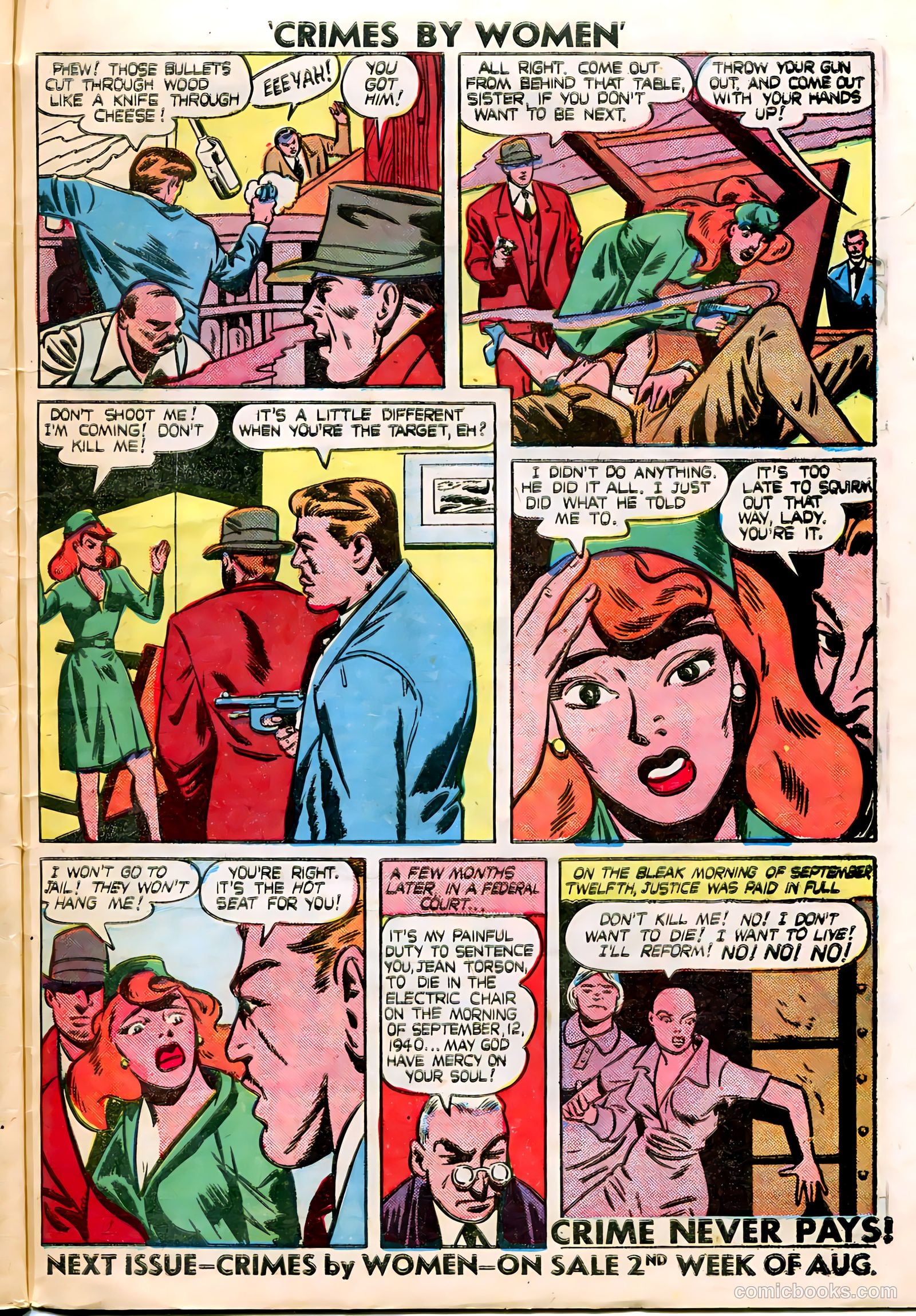 Crimes by Women #2 (1948) — page 33 of 36