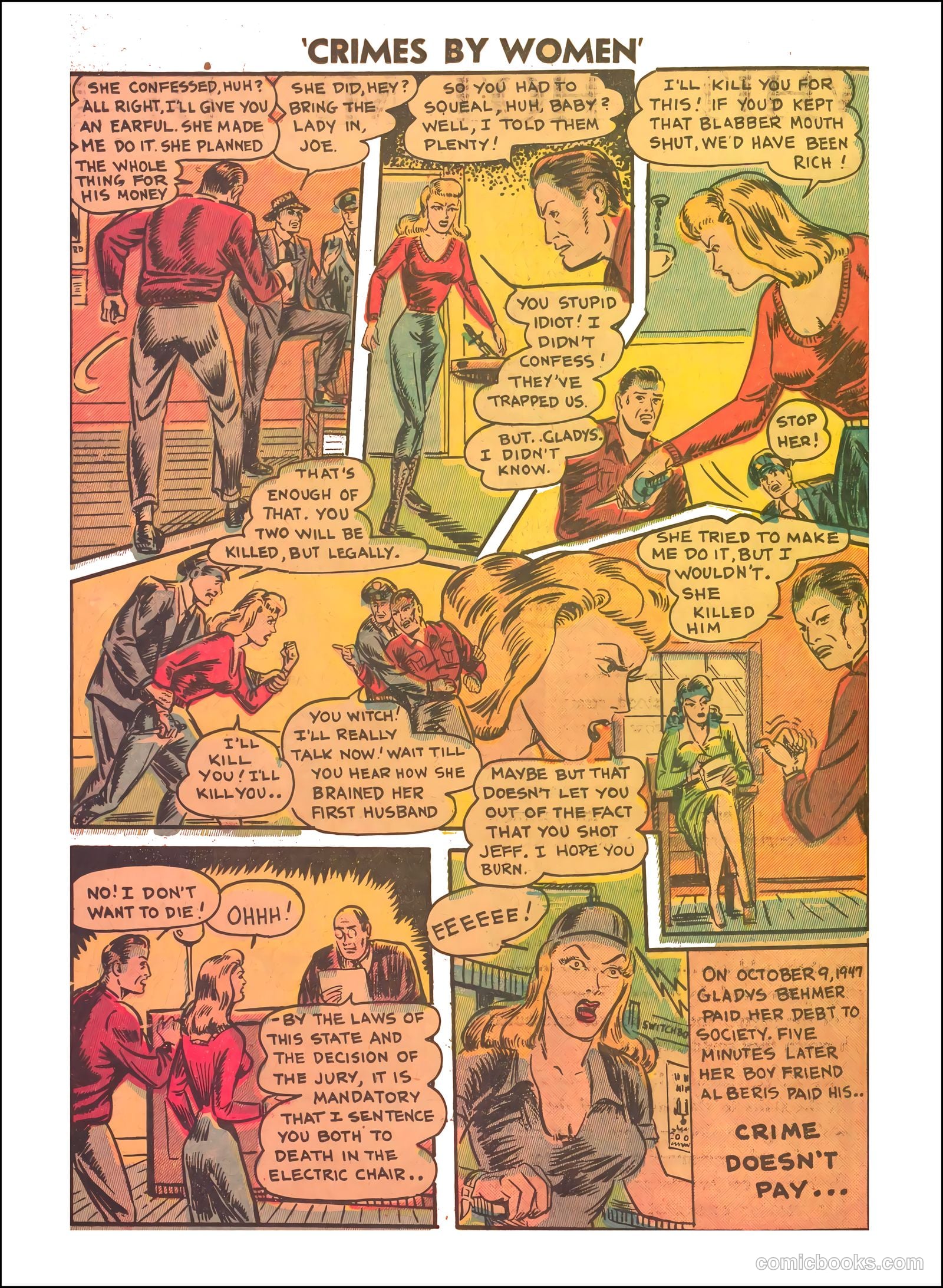 Crimes by Women #3 (1948) — page 20 of 36