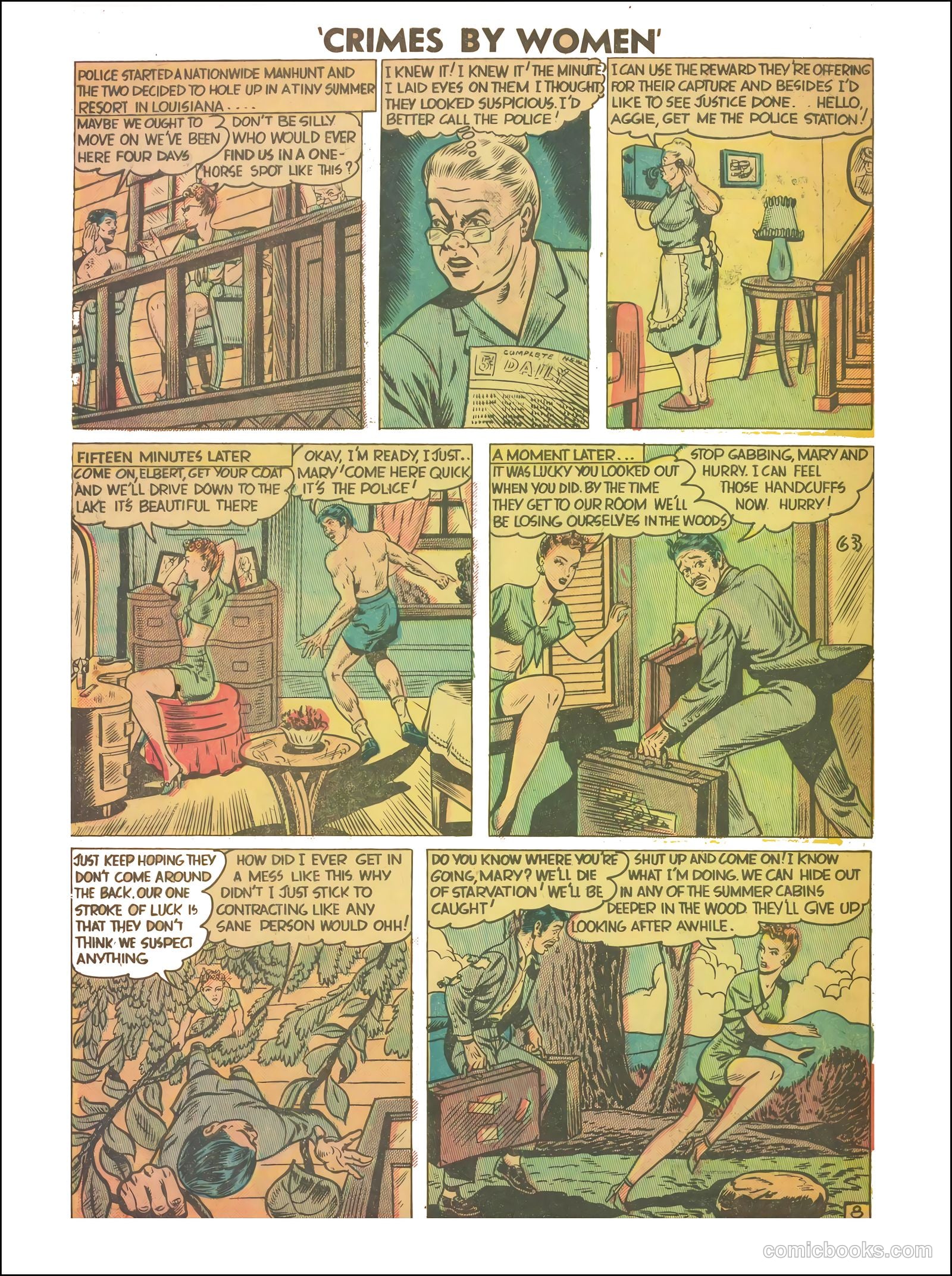 Crimes by Women #5 (1949) — page 32 of 36