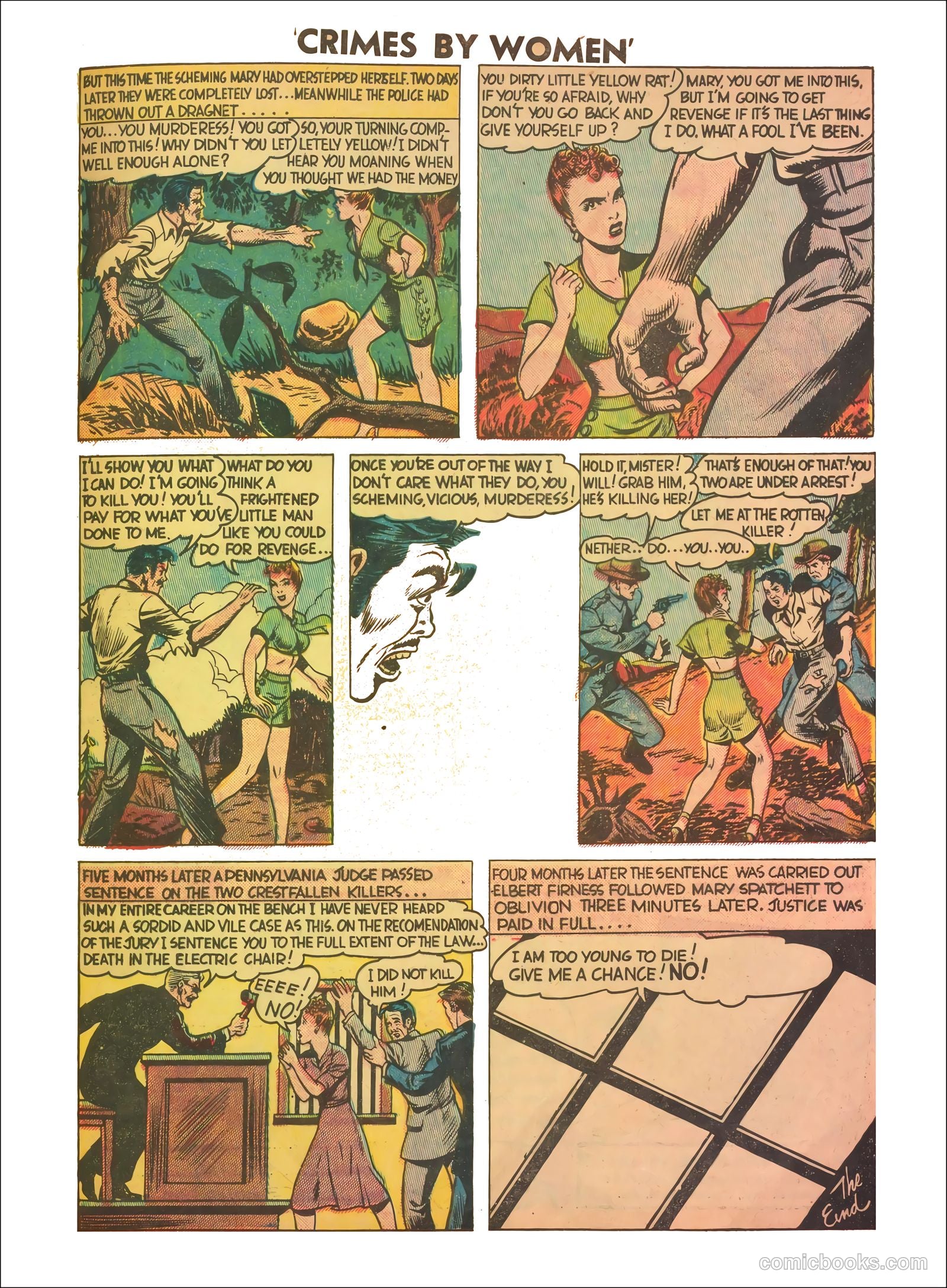 Crimes by Women #5 (1949) — page 33 of 36