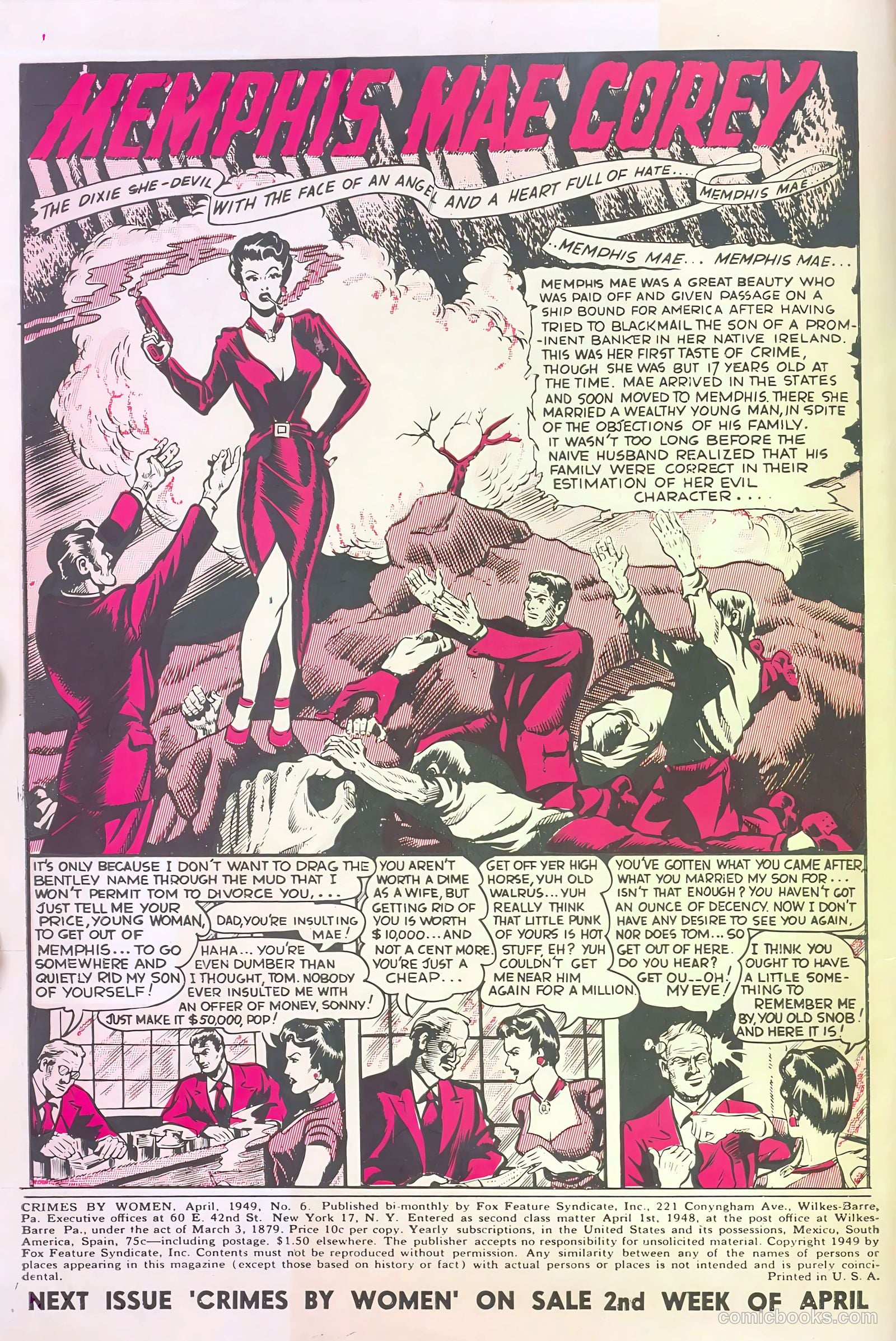 Crimes by Women #6 (1949) — page 2 of 36