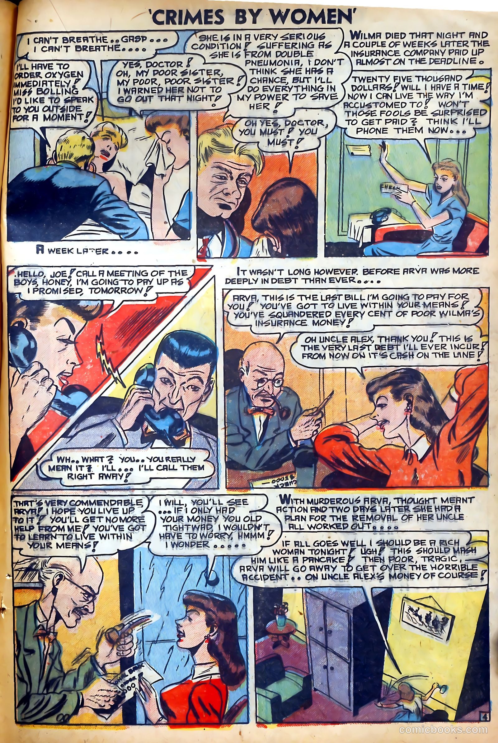 Crimes by Women #6 (1949) — page 15 of 36