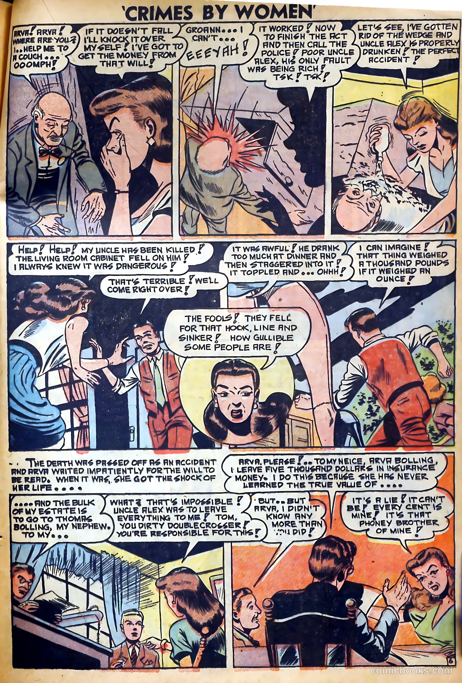 Crimes by Women #6 (1949) — page 17 of 36
