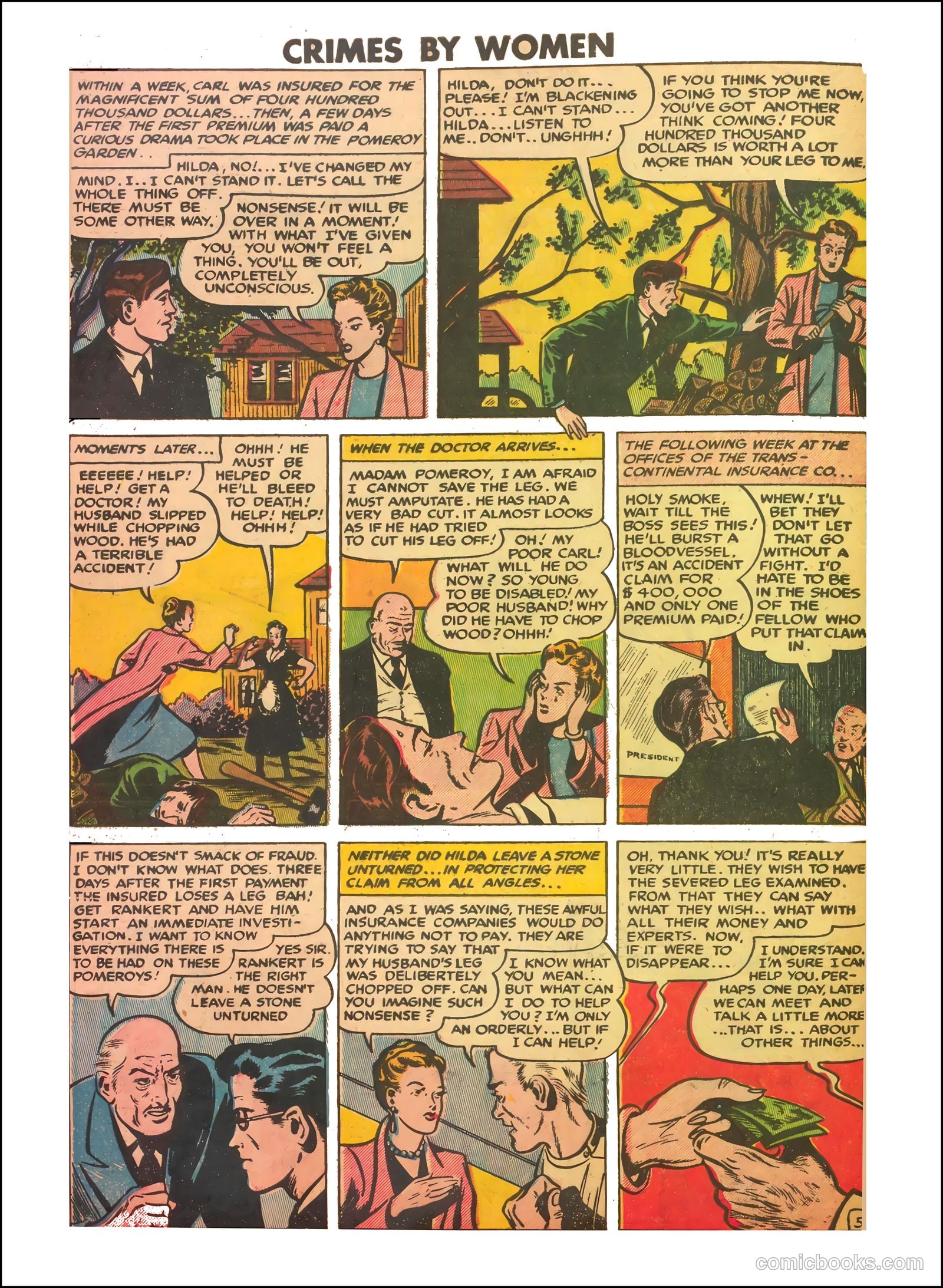 Crimes by Women #7 (1949) — page 28 of 36
