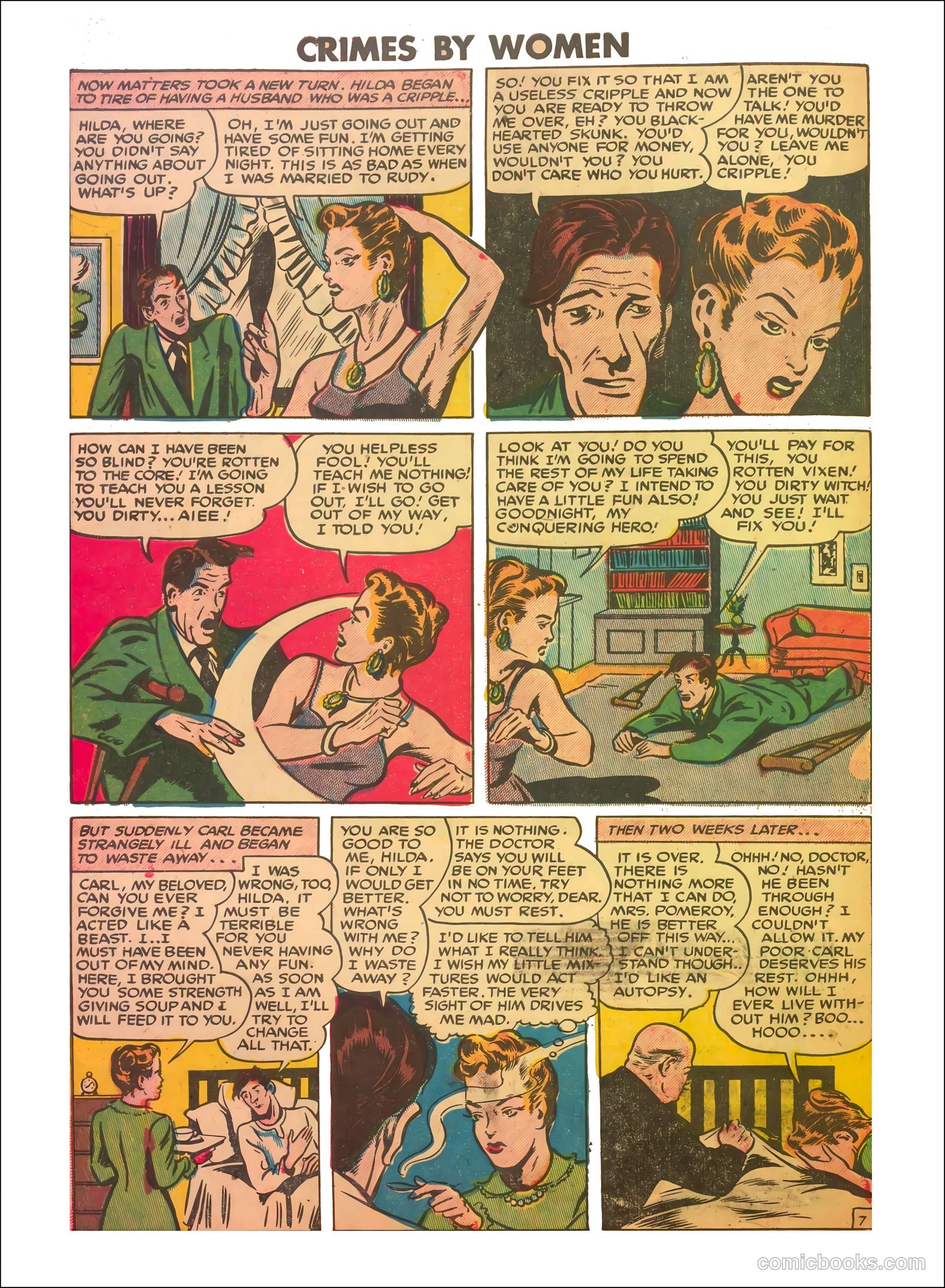 Crimes by Women #7 (1949) — page 30 of 36
