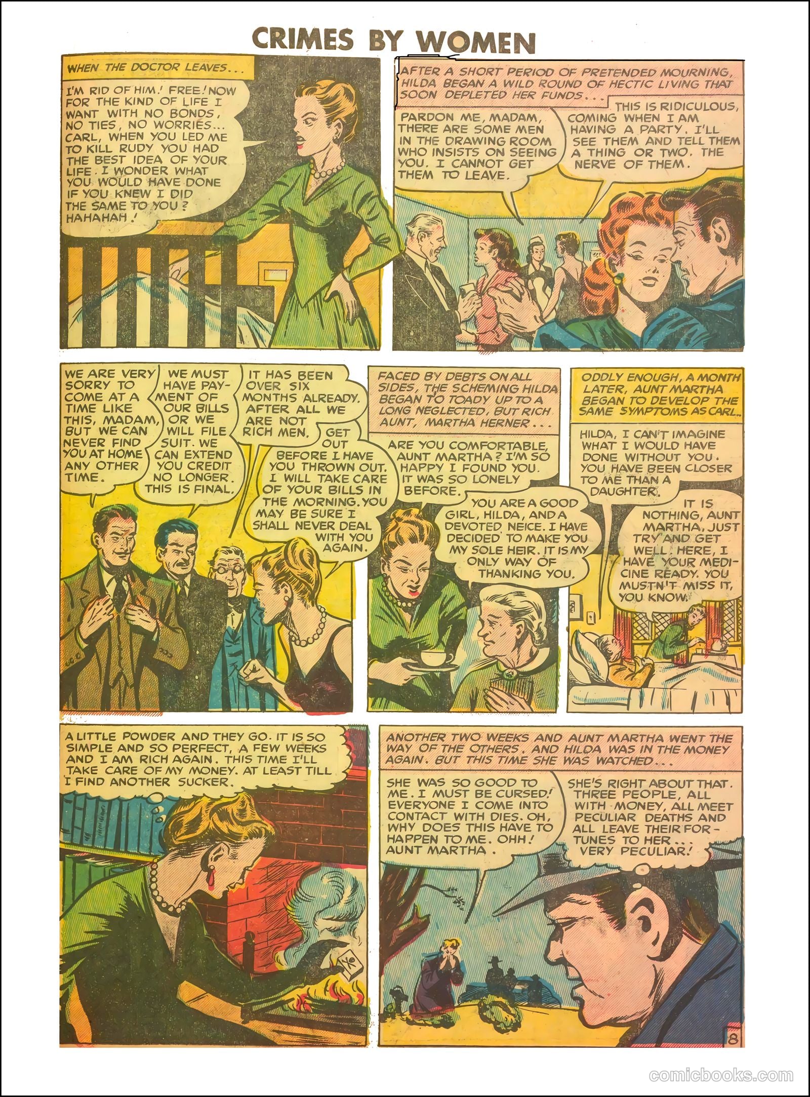Crimes by Women #7 (1949) — page 31 of 36