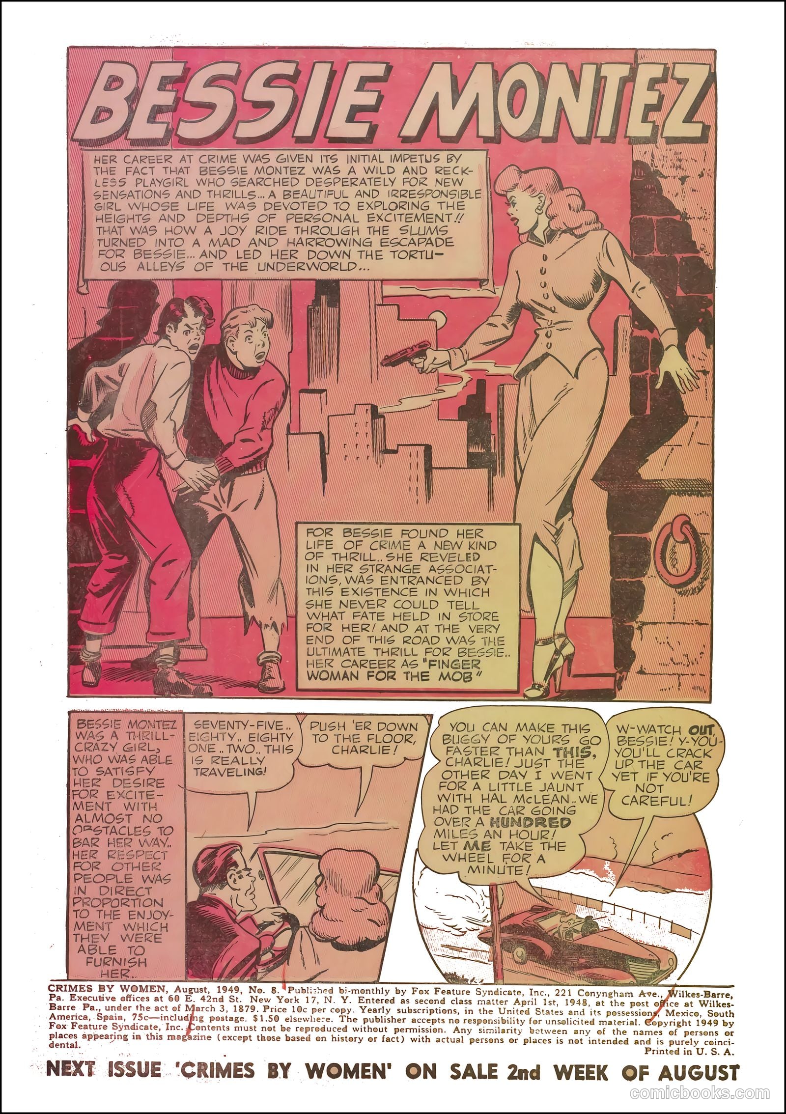 Crimes by Women #8 (1949) — page 2 of 36