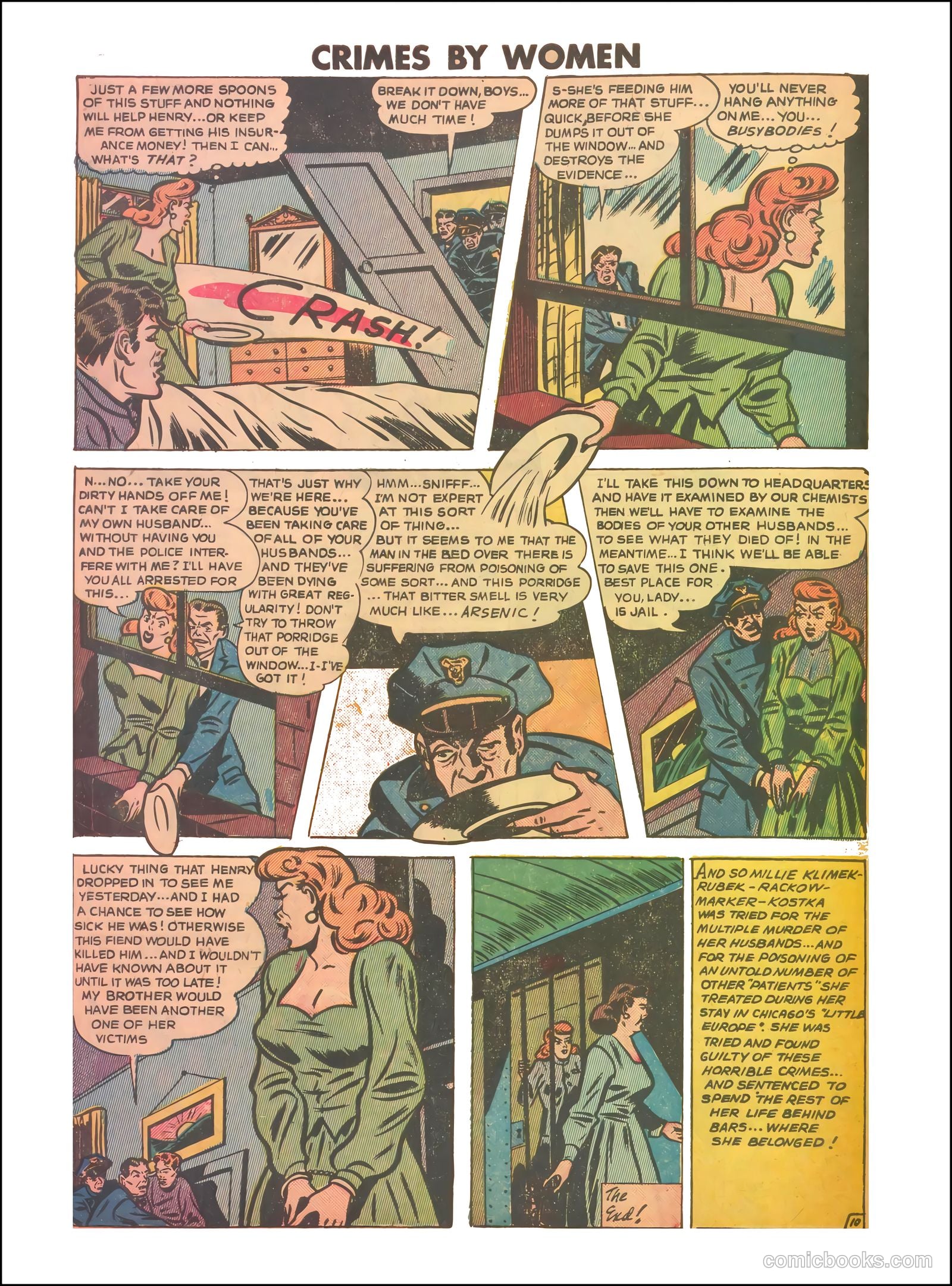 Crimes by Women #8 (1949) — page 32 of 36