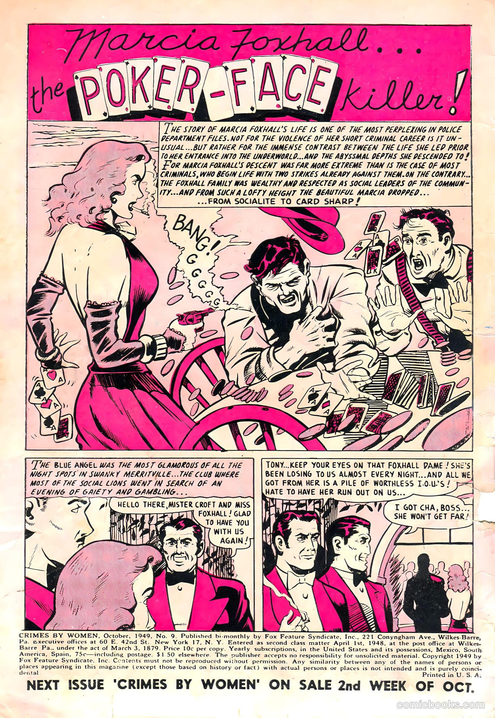 Crimes by Women #9 (1949) — page 2 of 36