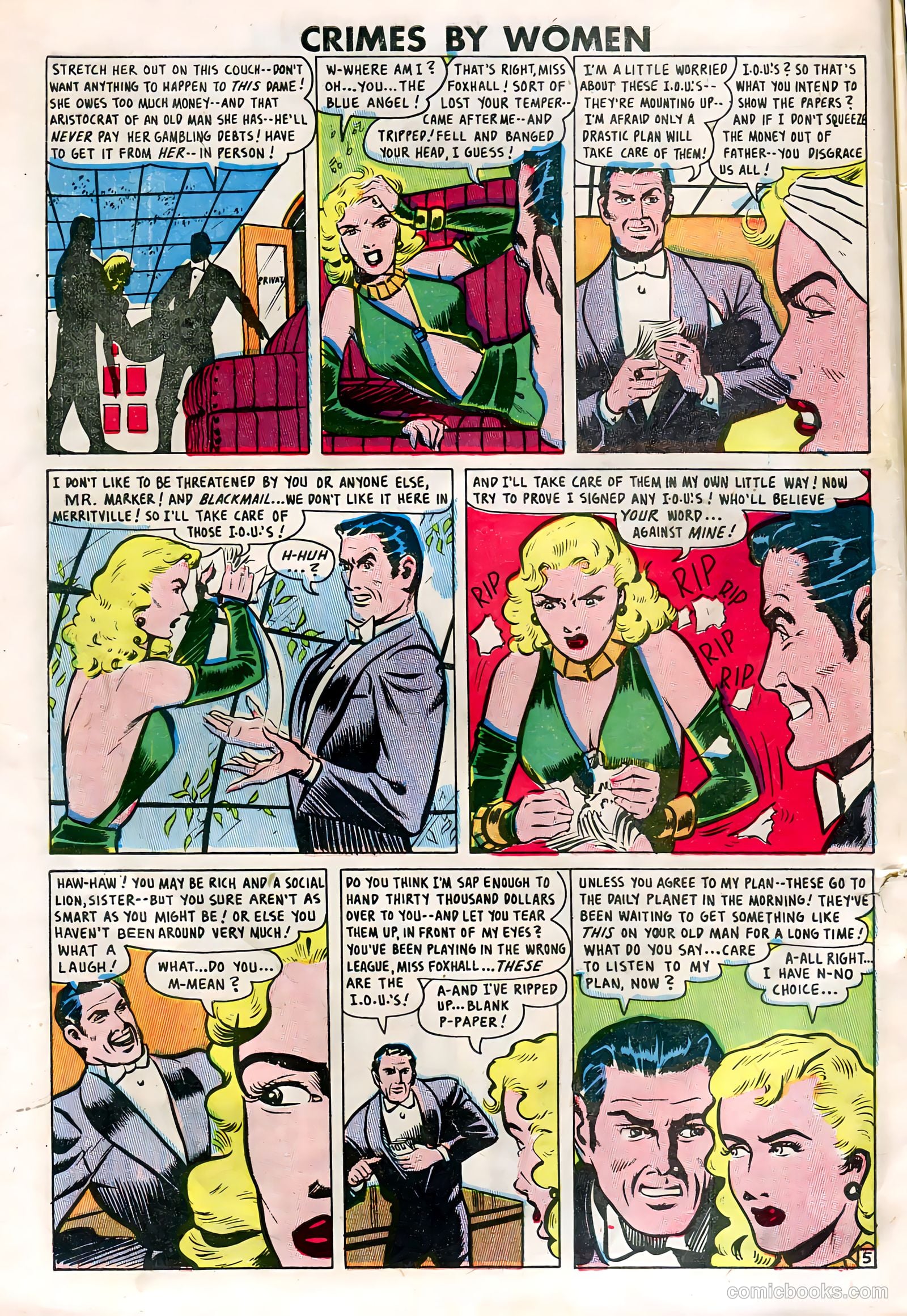 Crimes by Women #9 (1949) — page 6 of 36