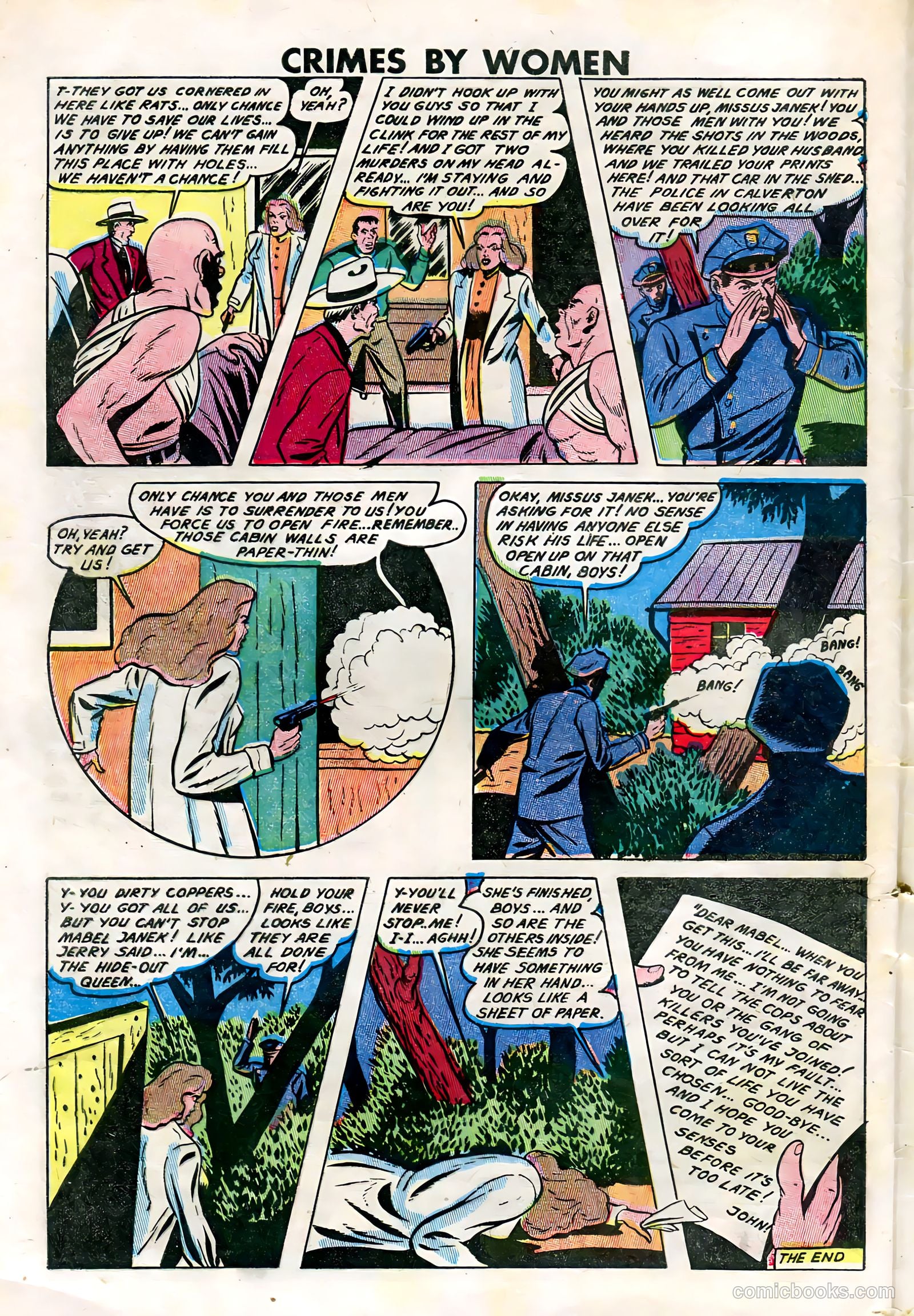 Crimes by Women #9 (1949) — page 32 of 36