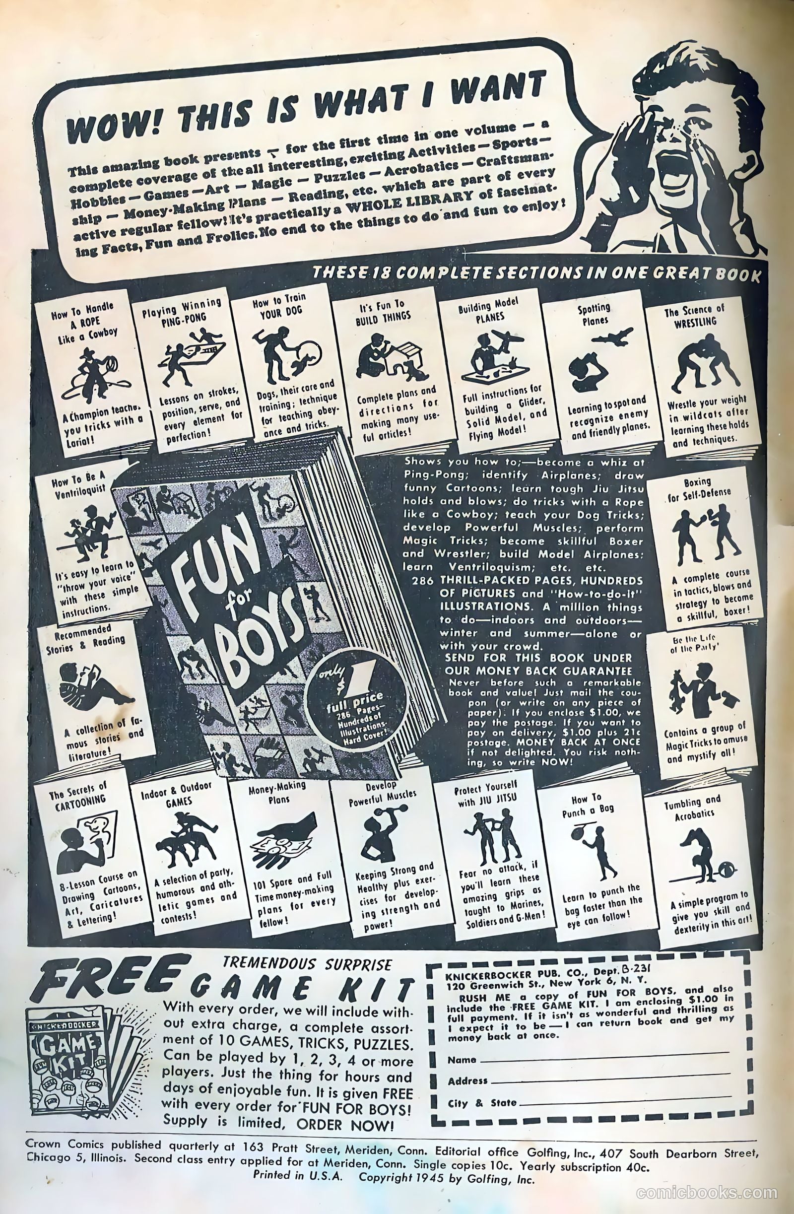 Crown Comics #1 (1945) — page 2 of 52