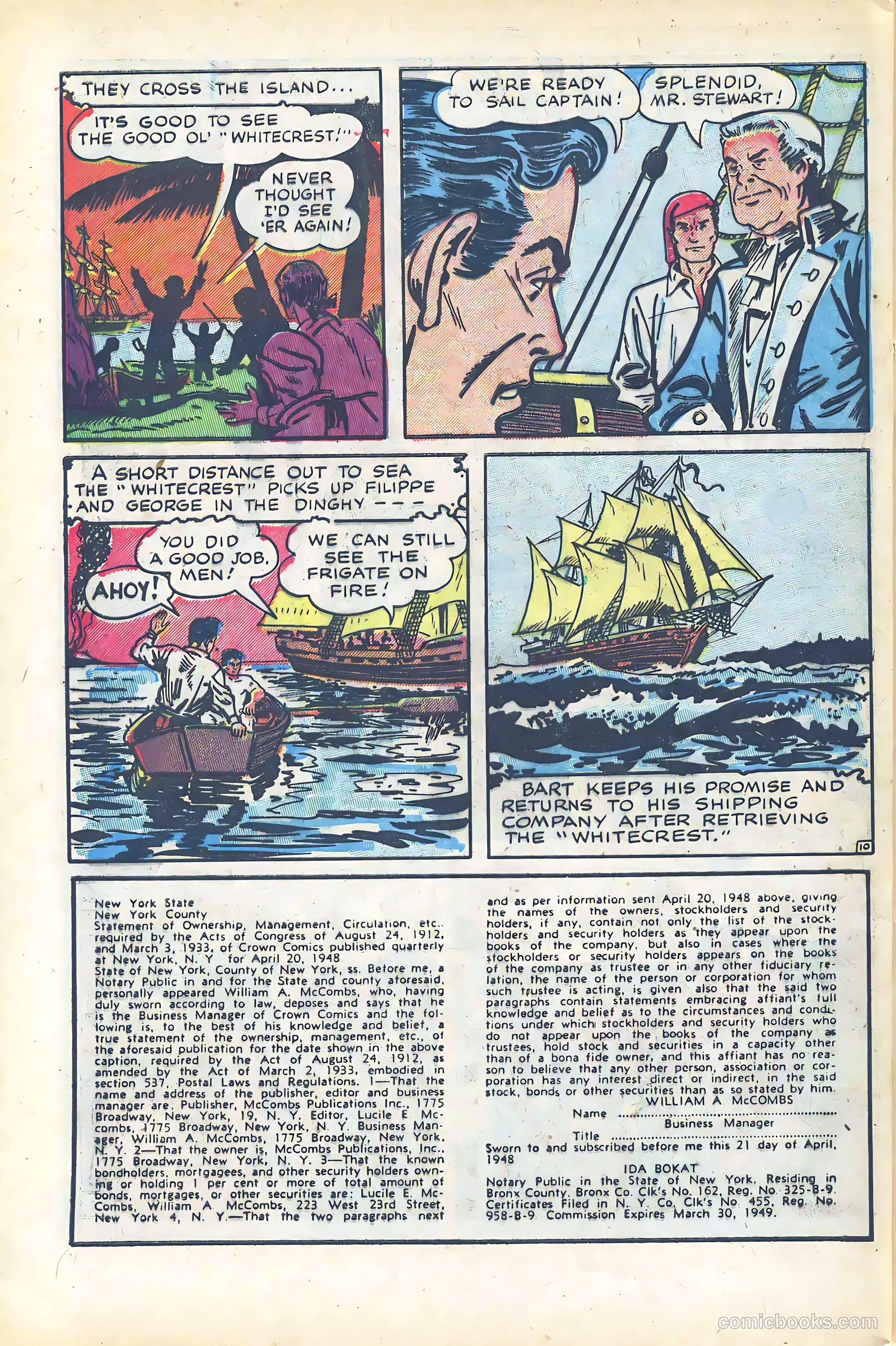 Crown Comics #16 (1949) — page 42 of 52