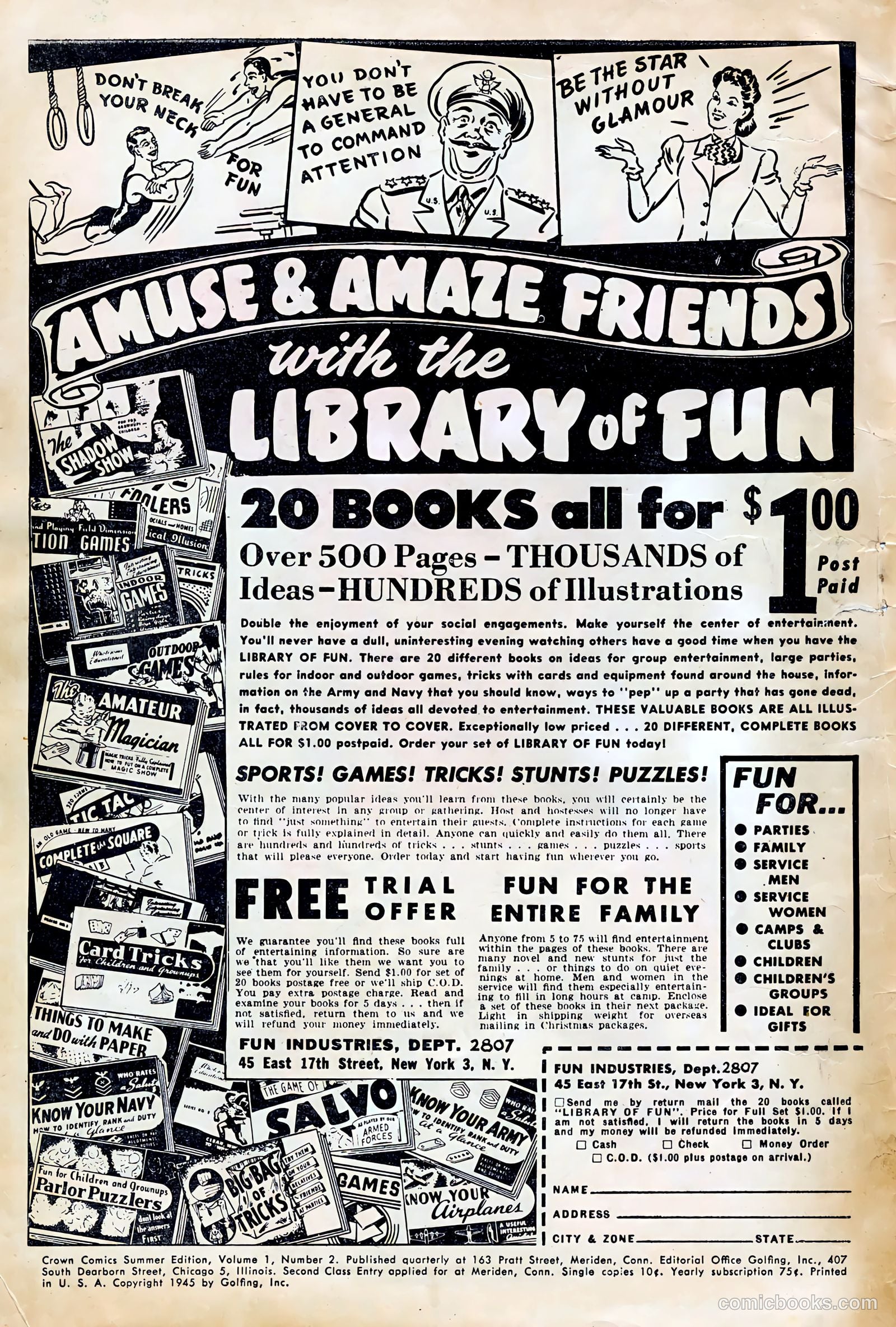 Crown Comics #2 (1945) — page 2 of 36