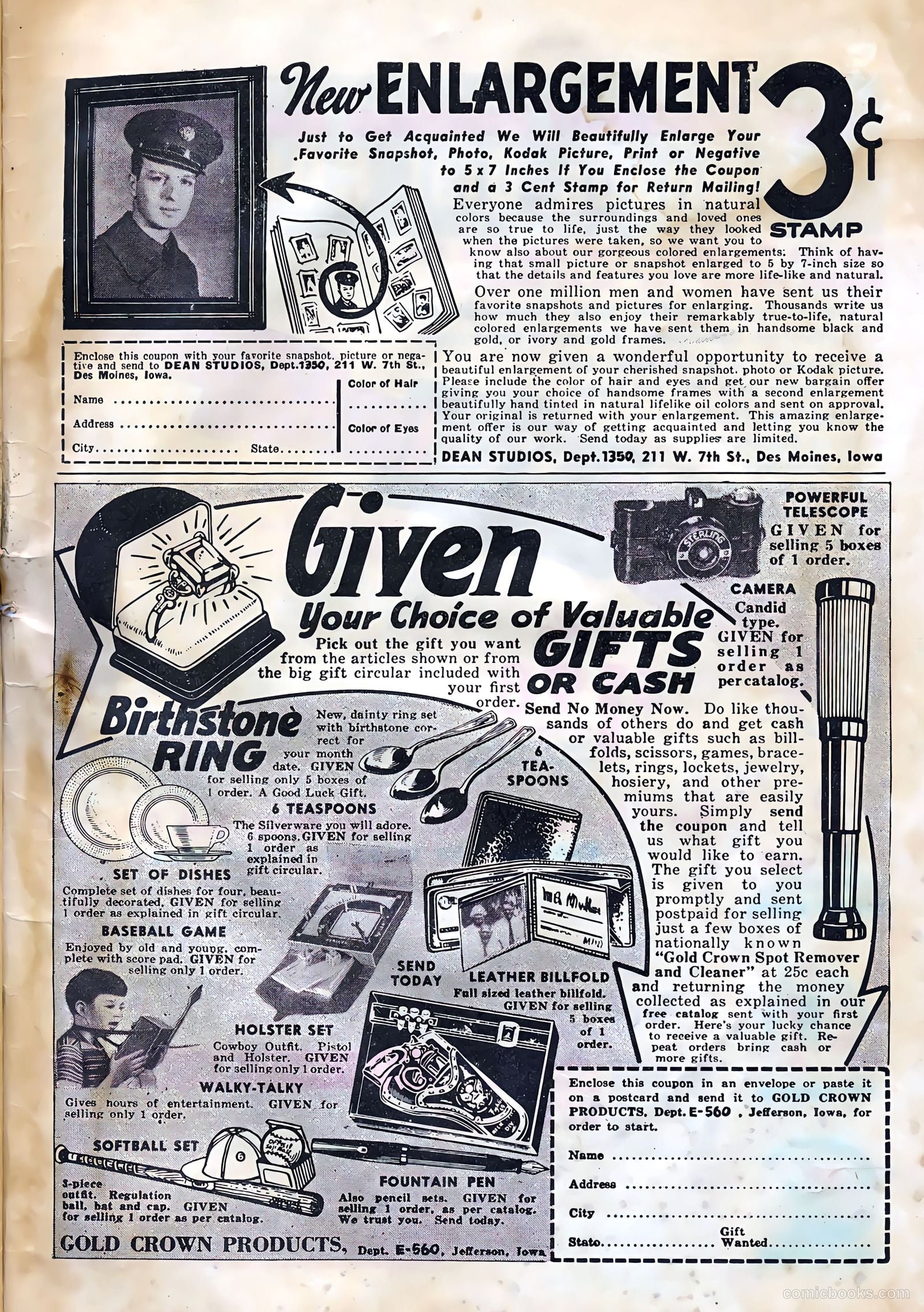 Crown Comics #3 (1945) — page 35 of 36