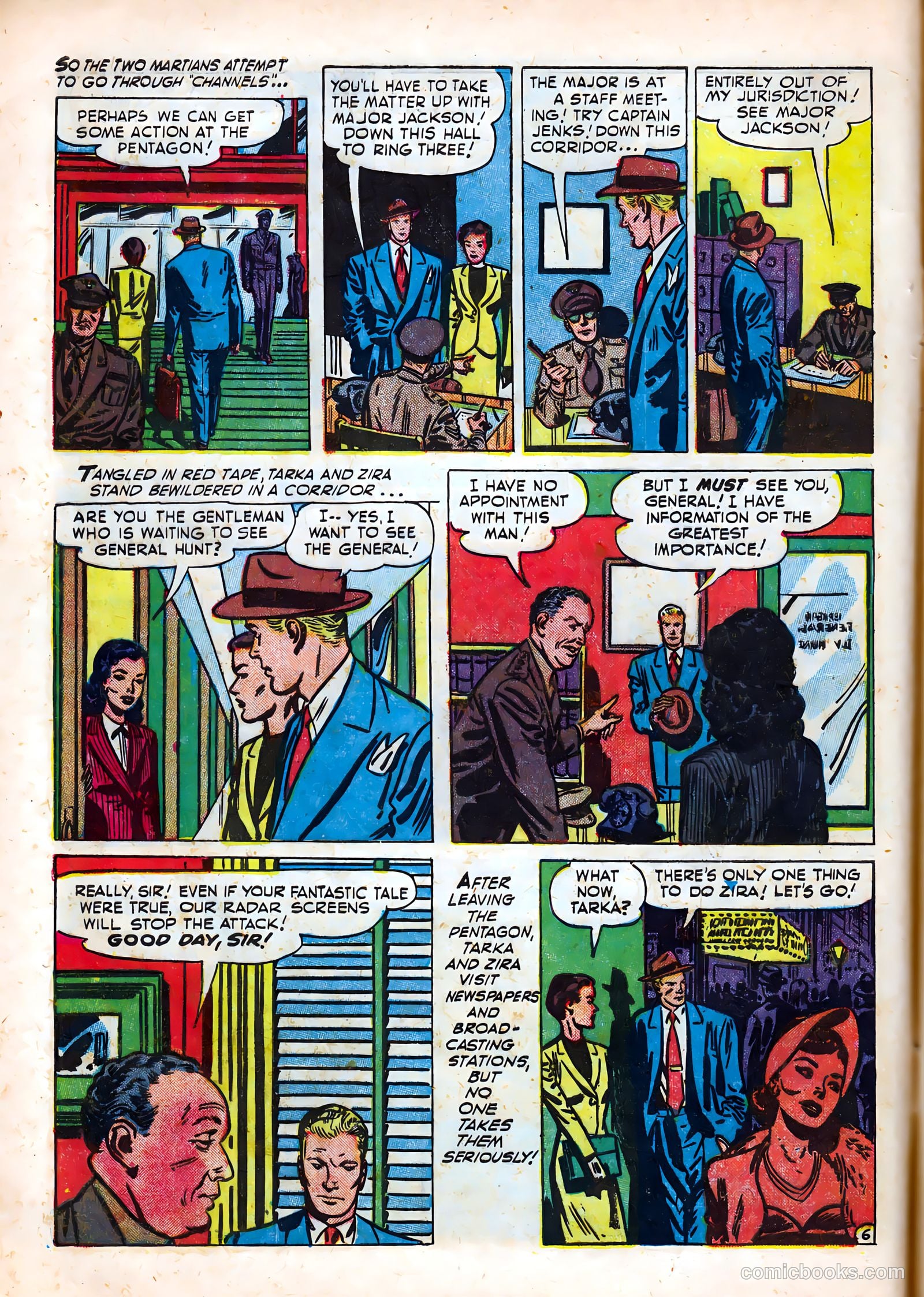 Crusader from Mars #1 (1952) — page 8 of 36