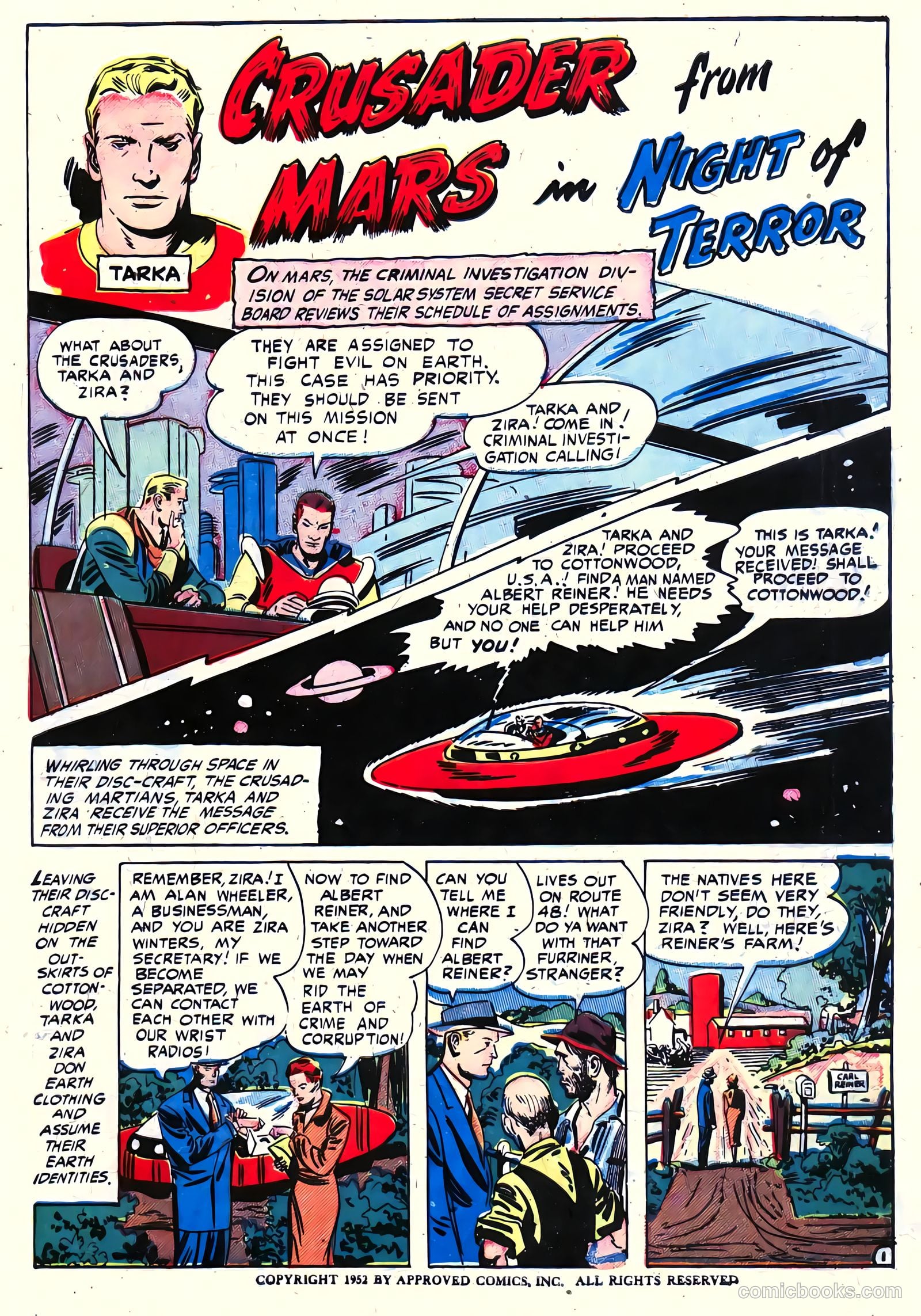 Crusader from Mars #2 (1952) — page 3 of 36