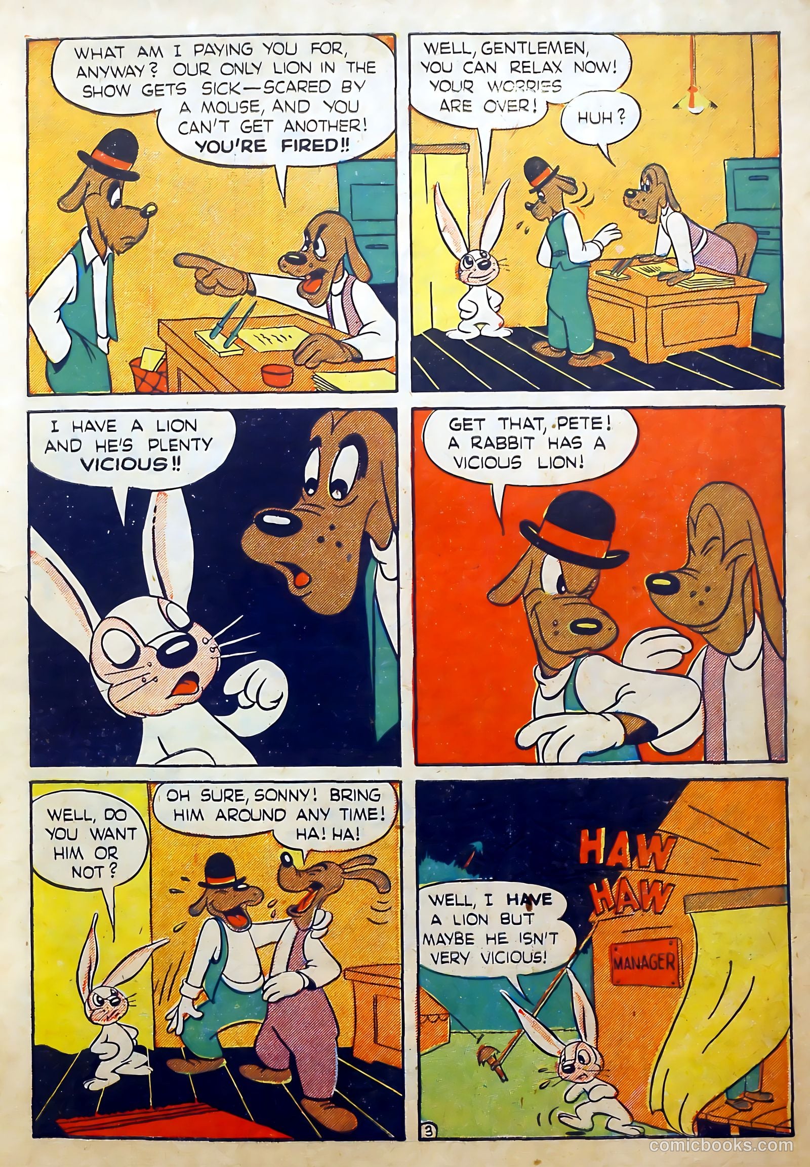 Cryin' Lion Comics #2 (1944) — page 5 of 52