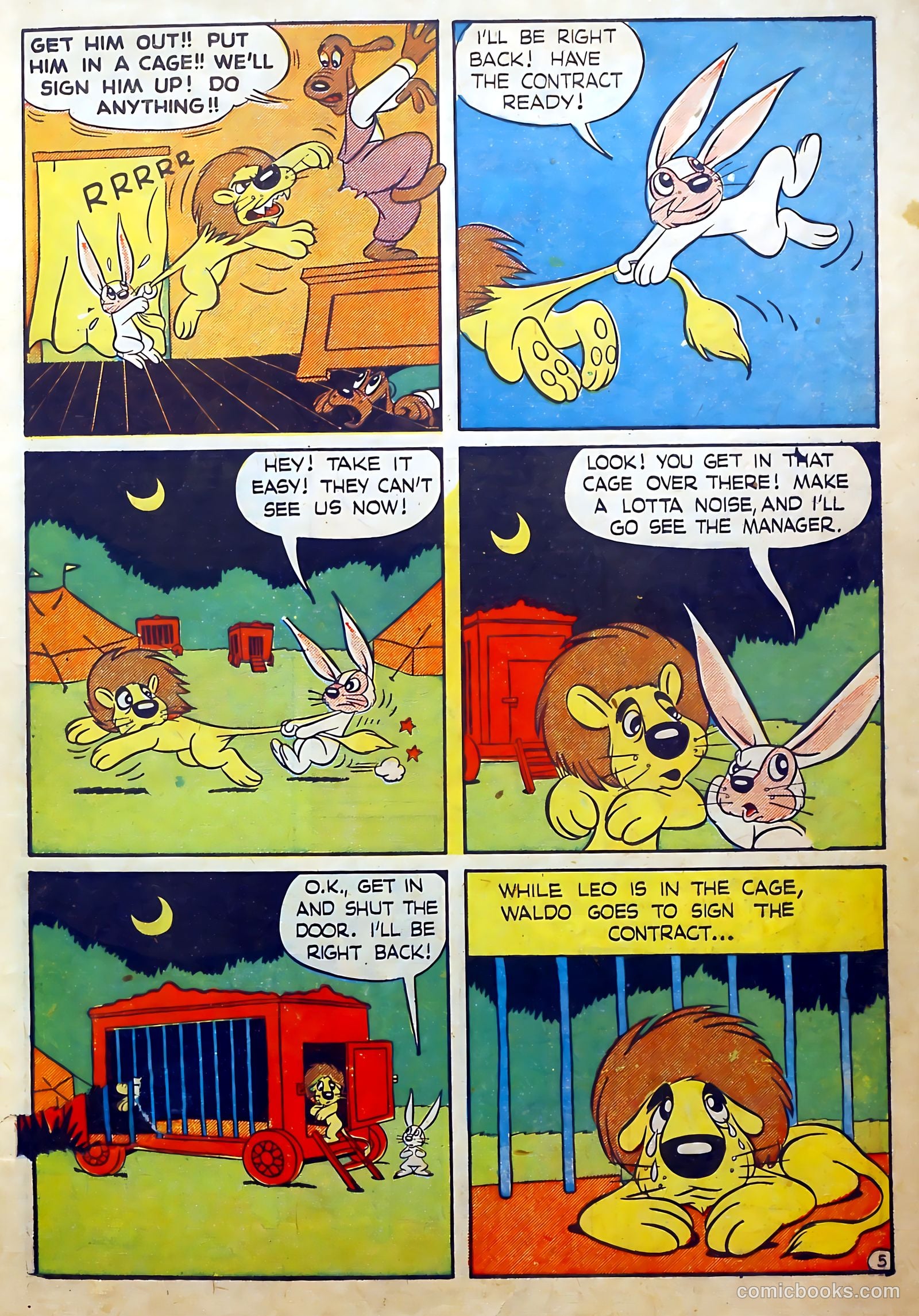 Cryin' Lion Comics #2 (1944) — page 7 of 52