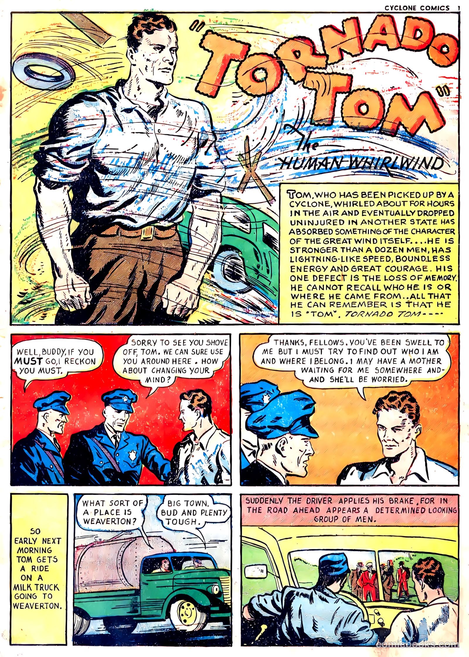 Cyclone Comics #2 (1940) — page 2 of 7