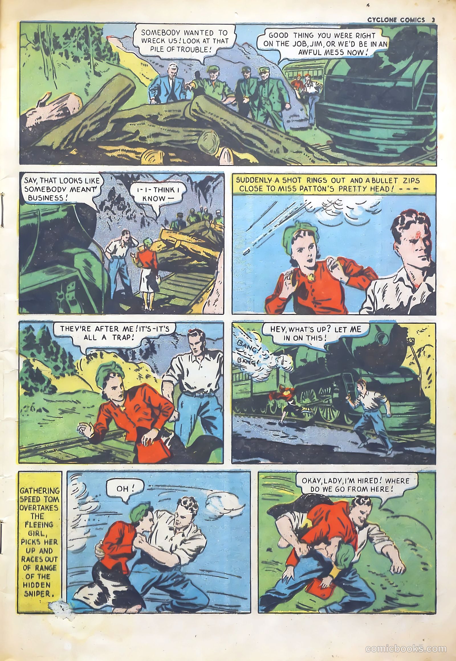 Cyclone Comics #3 (1940) — page 2 of 62