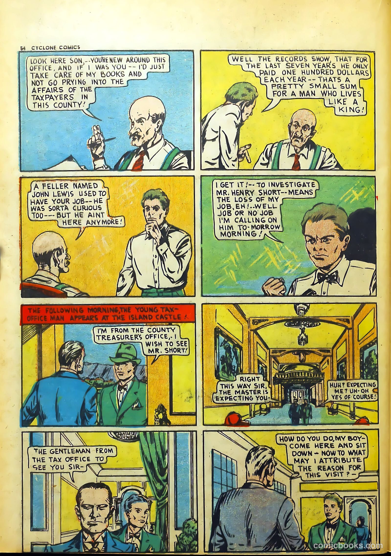 Cyclone Comics #5 (1940) — page 56 of 68