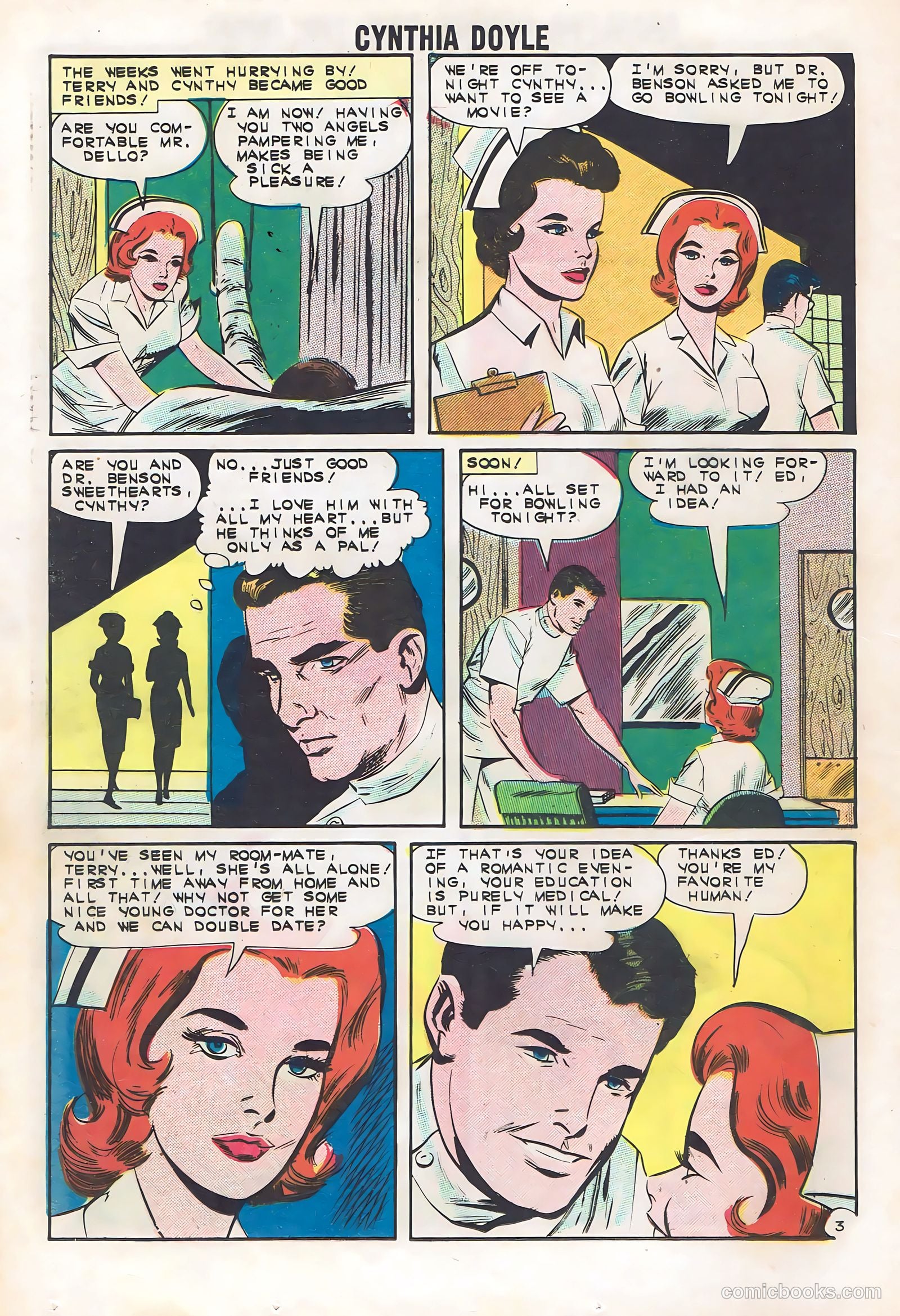 Cynthia Doyle, Nurse in Love #66 (1962) — page 24 of 36
