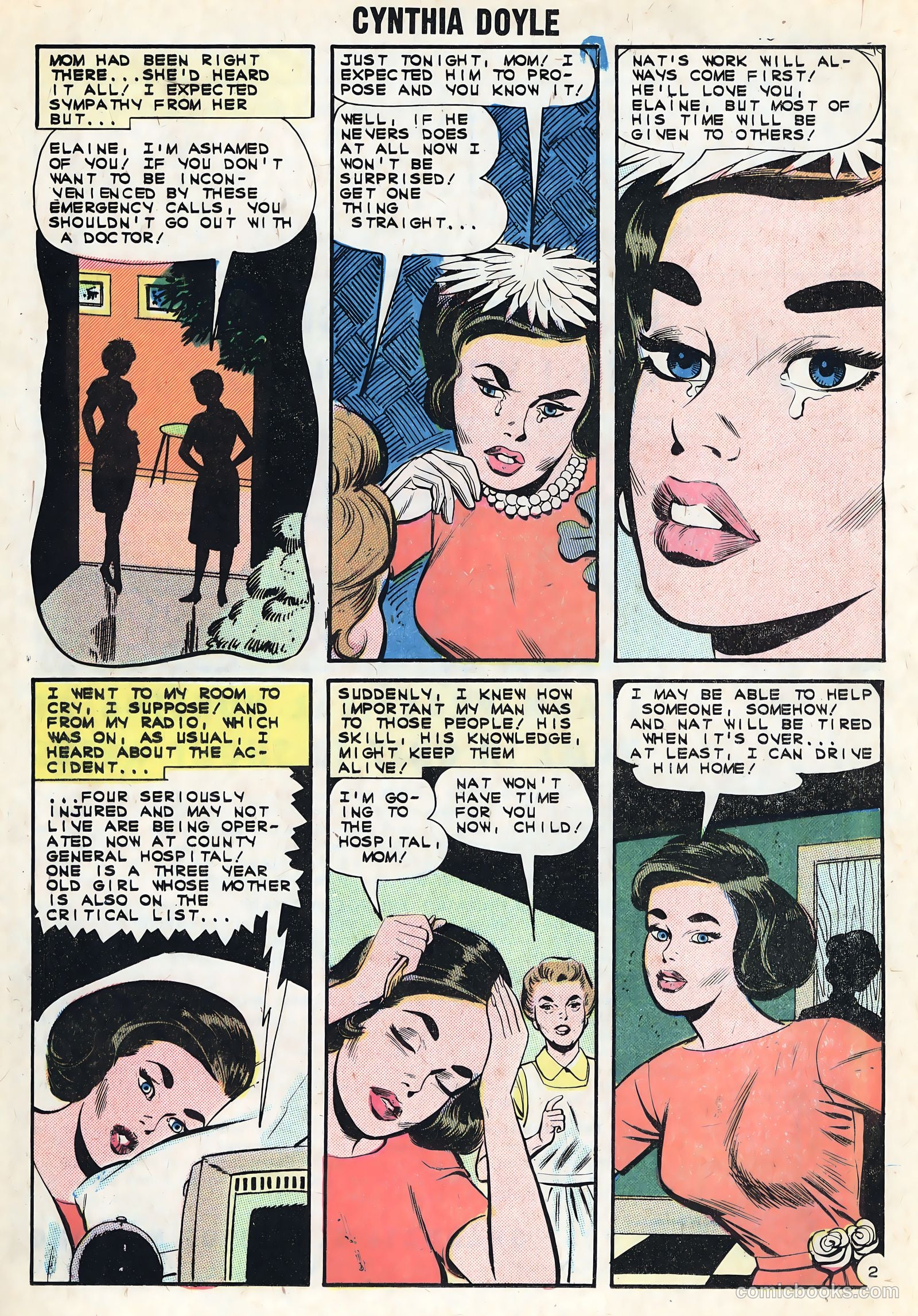 Cynthia Doyle, Nurse in Love #68 (1963) — page 16 of 36