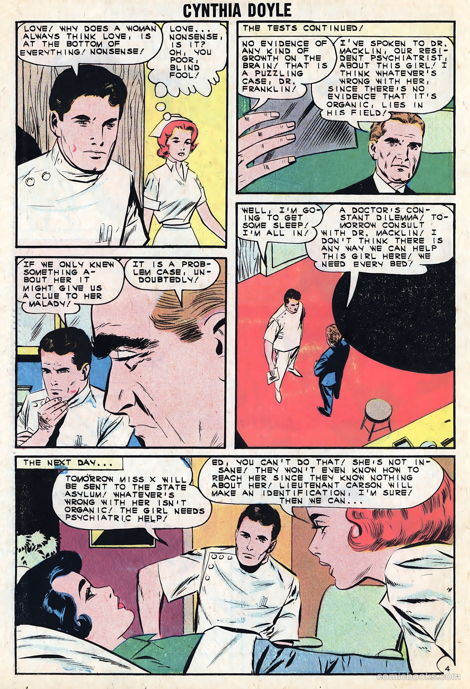 Cynthia Doyle, Nurse in Love #68 (1963) — page 26 of 36