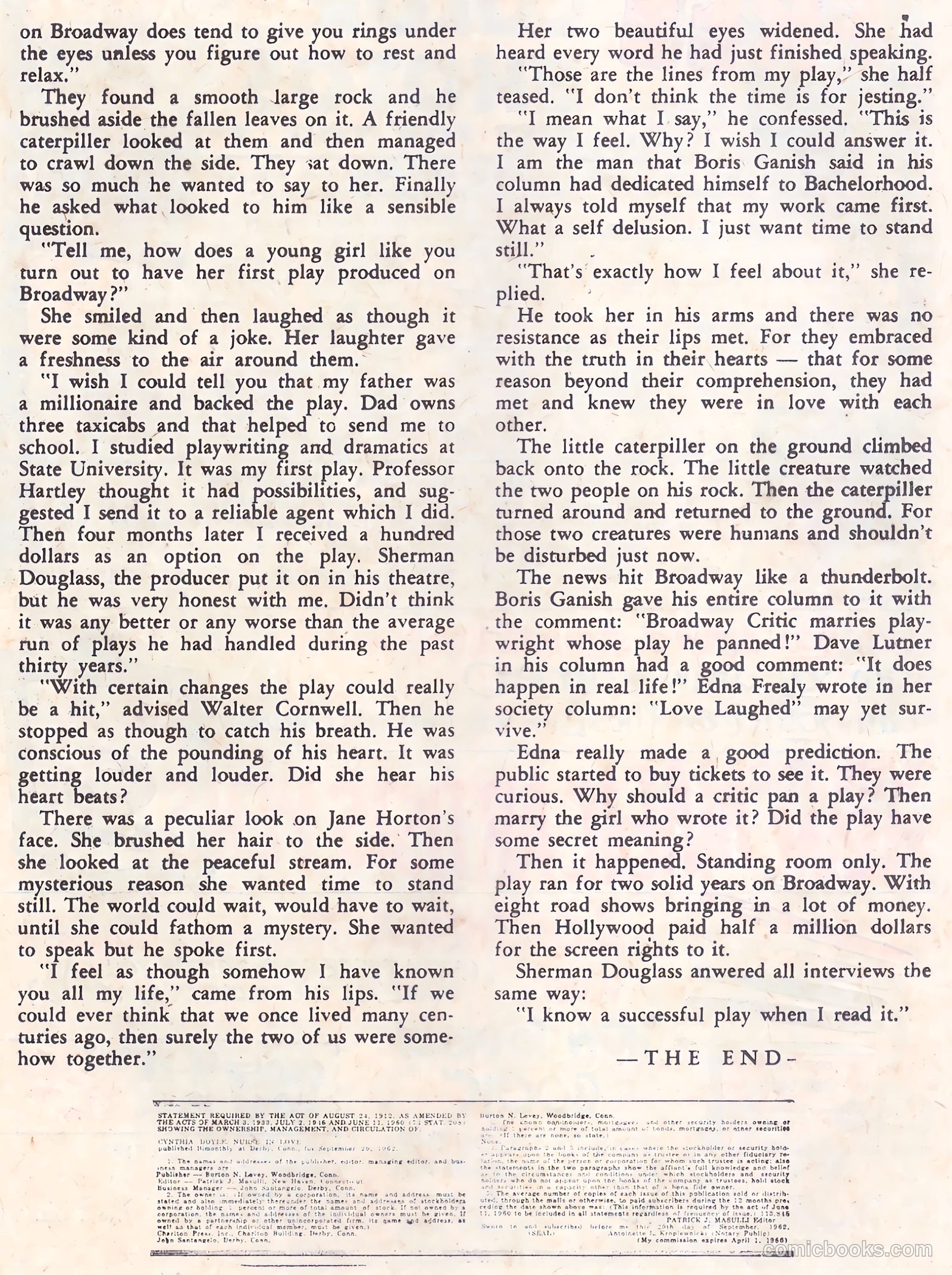 Cynthia Doyle, Nurse in Love #69 (1963) — page 21 of 36
