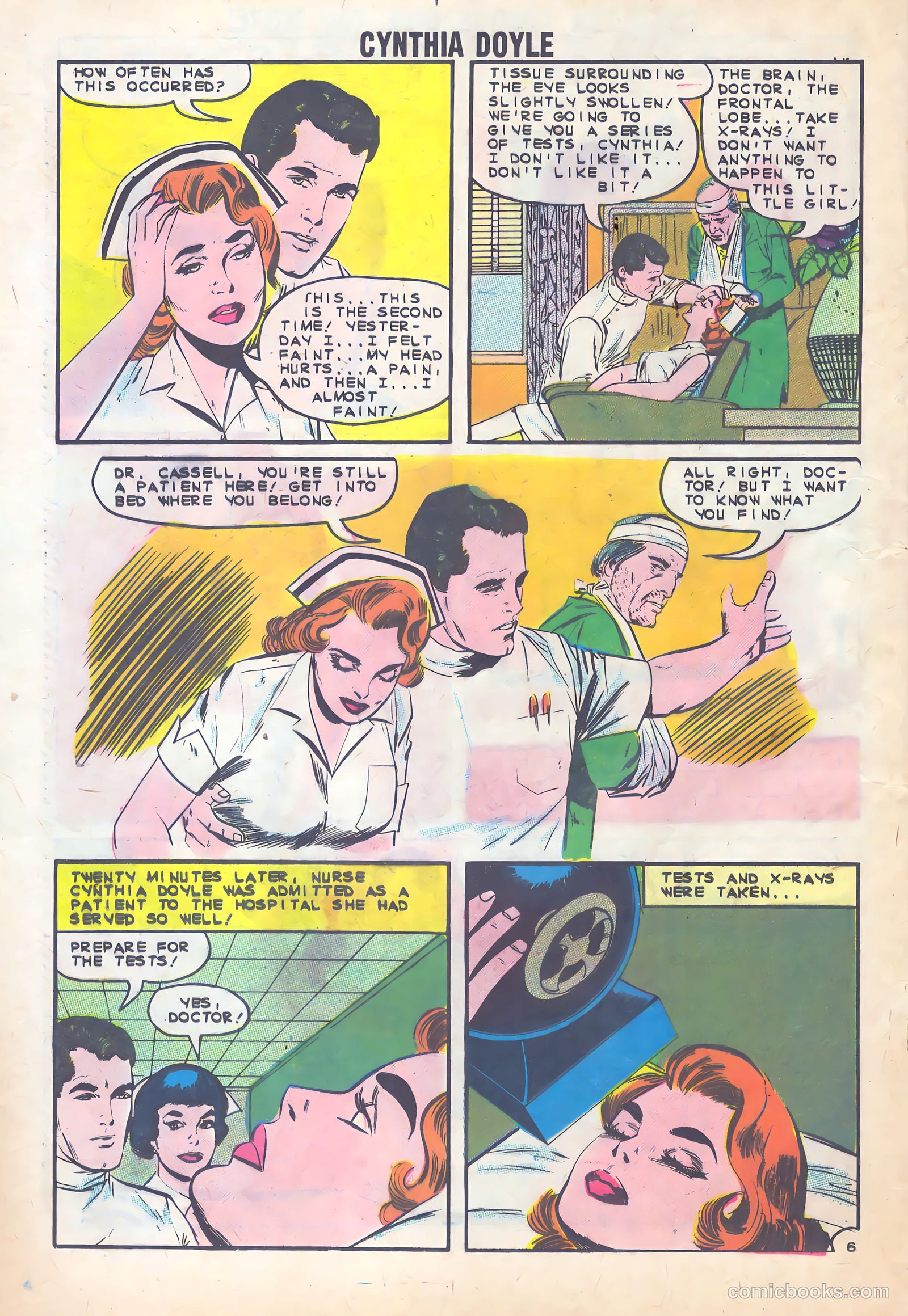 Cynthia Doyle, Nurse in Love #70 (1963) — page 20 of 36