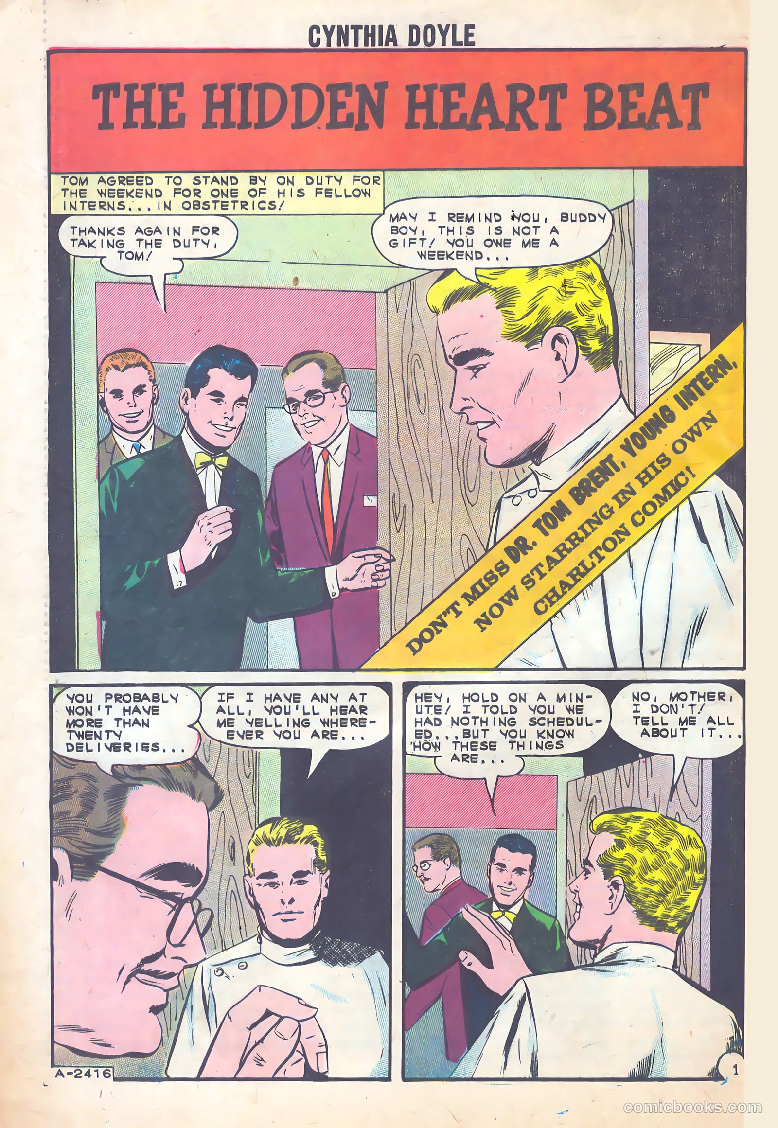 Cynthia Doyle, Nurse in Love #70 (1963) — page 28 of 36
