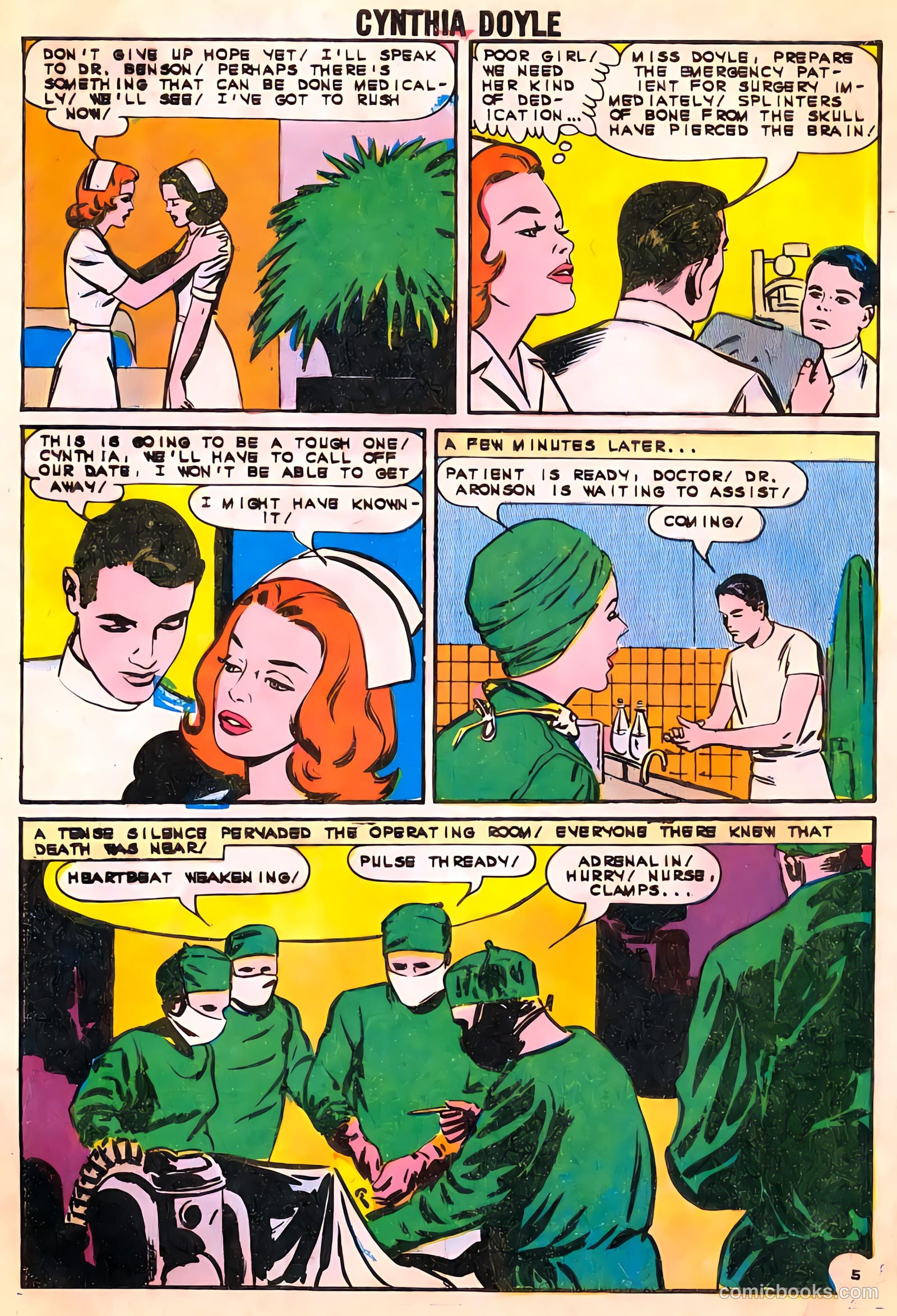 Cynthia Doyle, Nurse in Love #73 (1963) — page 8 of 36