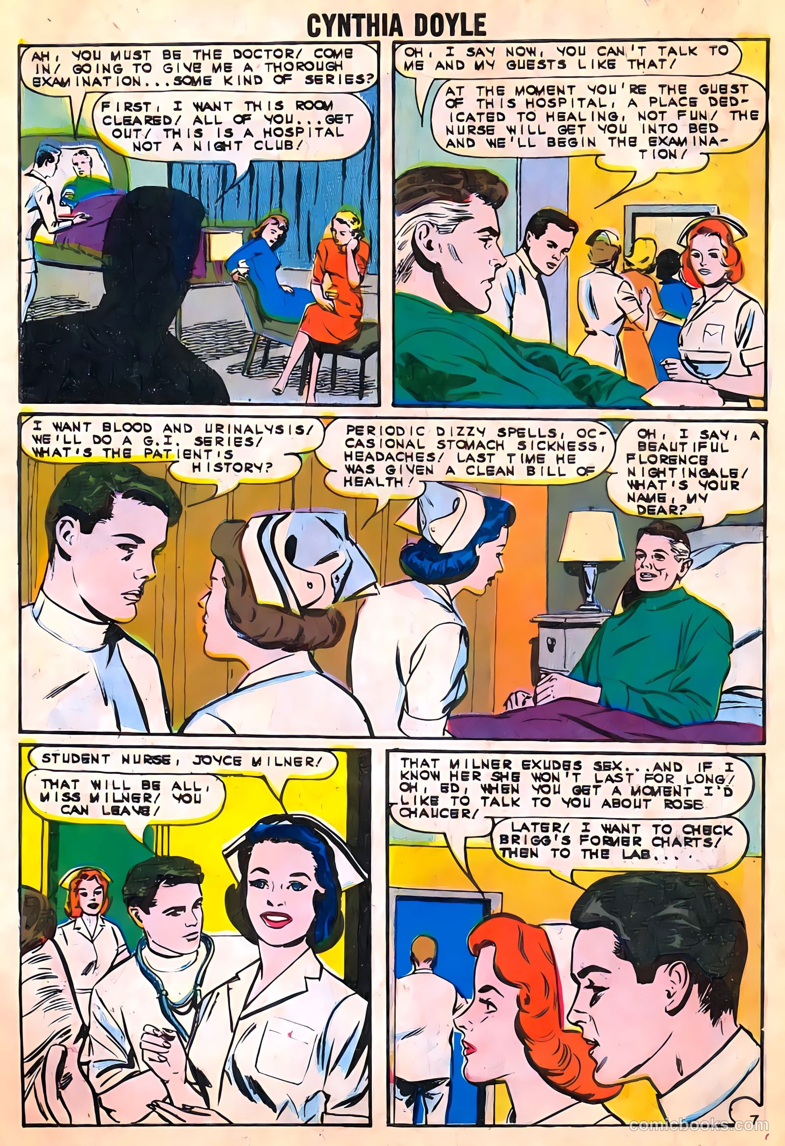 Cynthia Doyle, Nurse in Love #73 (1963) — page 10 of 36